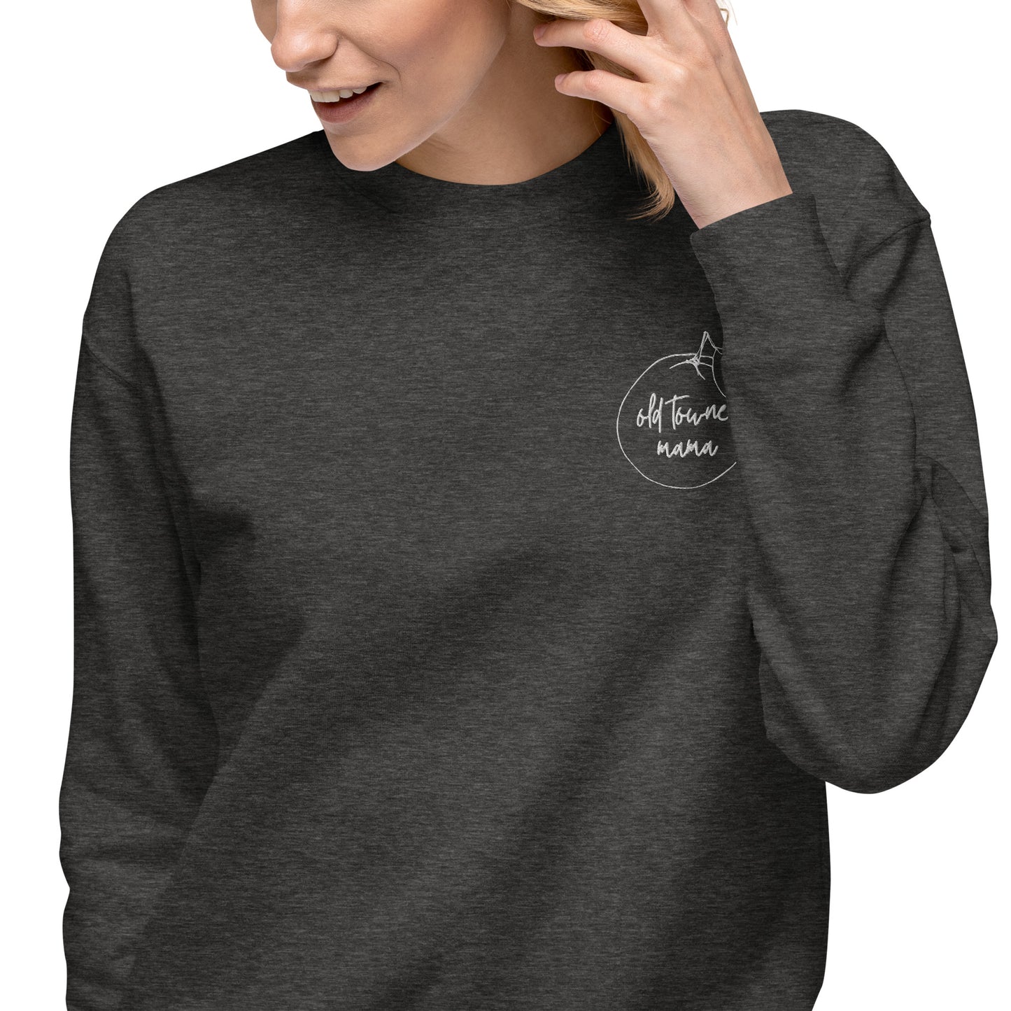 Old Towne Mama Embroidered Premium Sweatshirt
