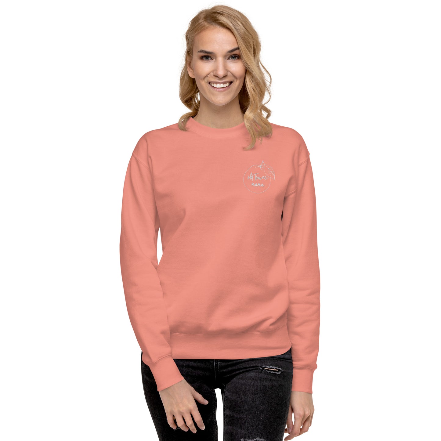 Old Towne Mama Embroidered Premium Sweatshirt