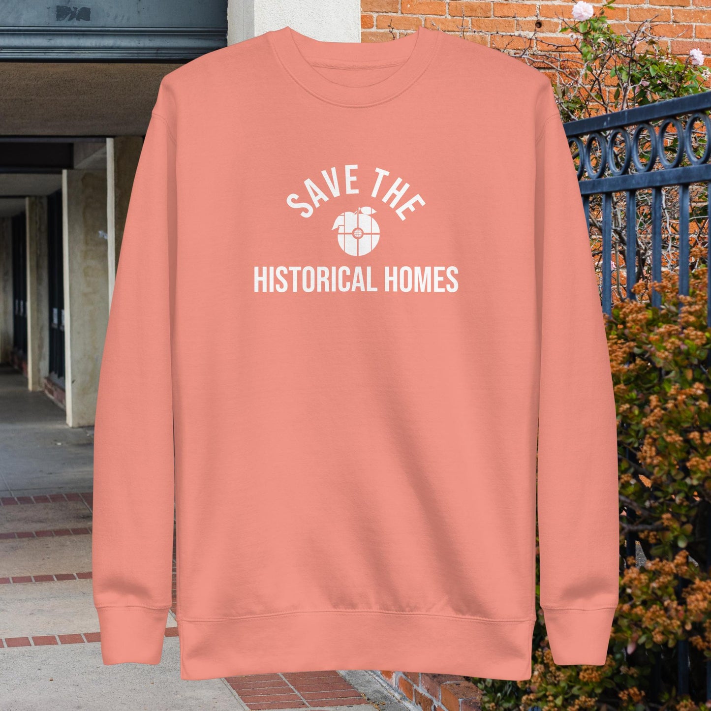 "Save the Historical Homes" Old Towne Orange Unisex Premium Sweatshirt