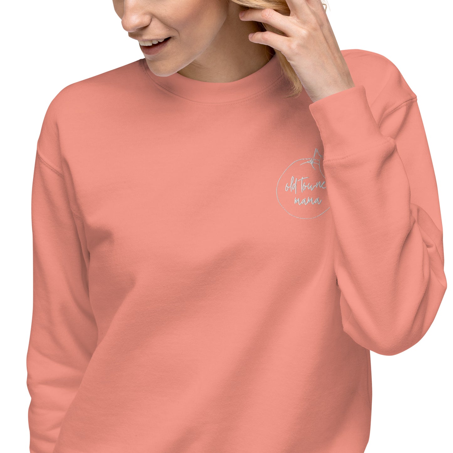 Old Towne Mama Embroidered Premium Sweatshirt