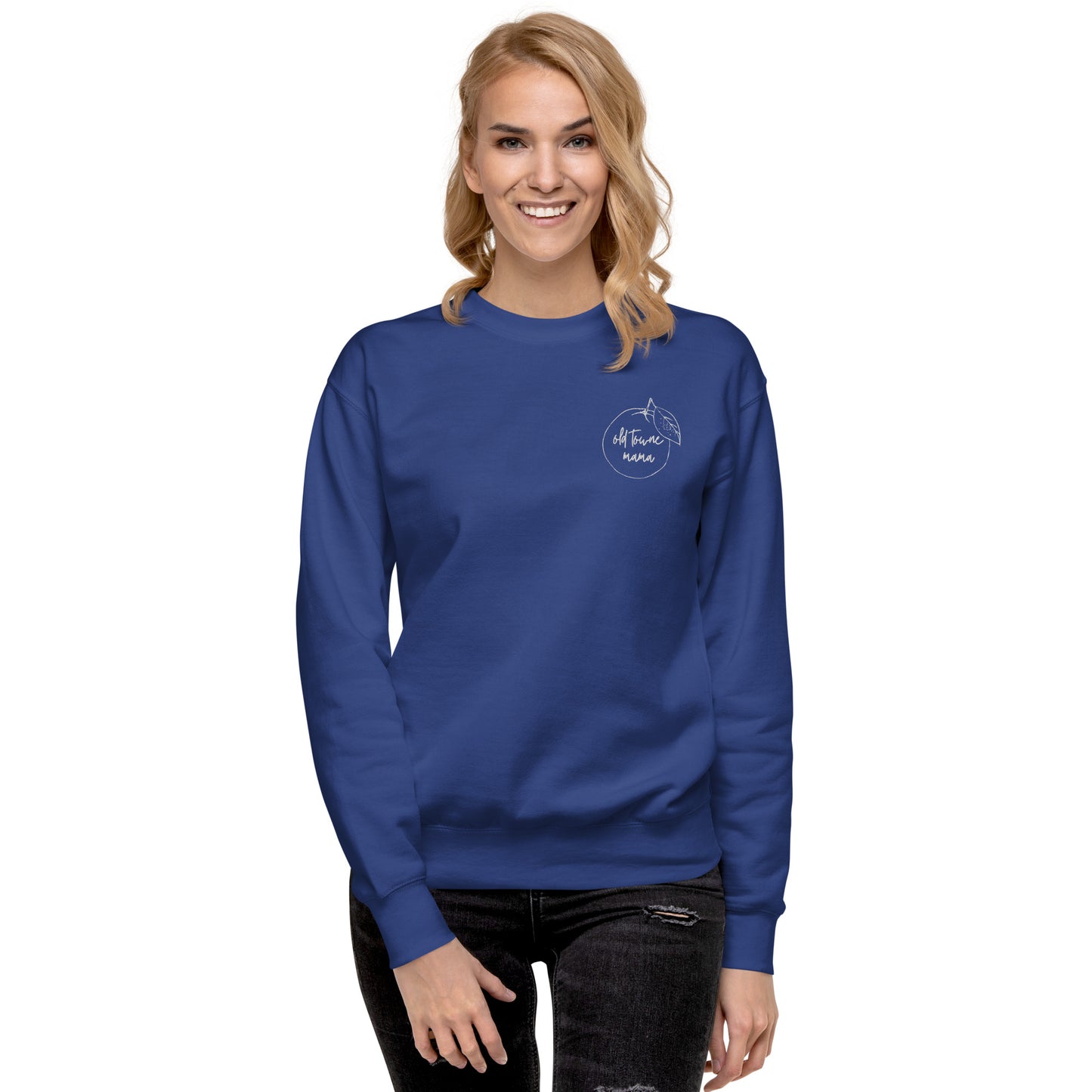 Old Towne Mama Embroidered Premium Sweatshirt