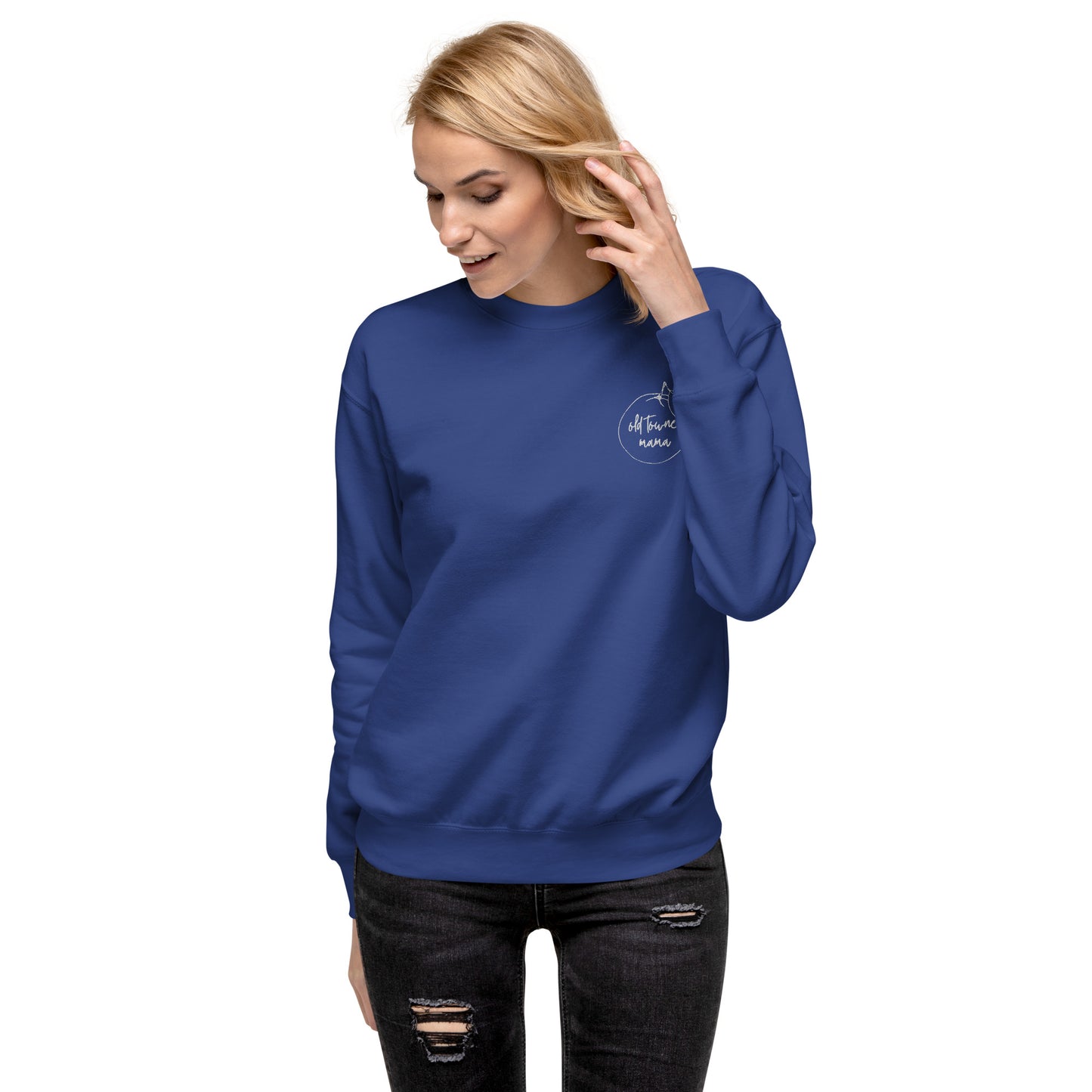Old Towne Mama Embroidered Premium Sweatshirt