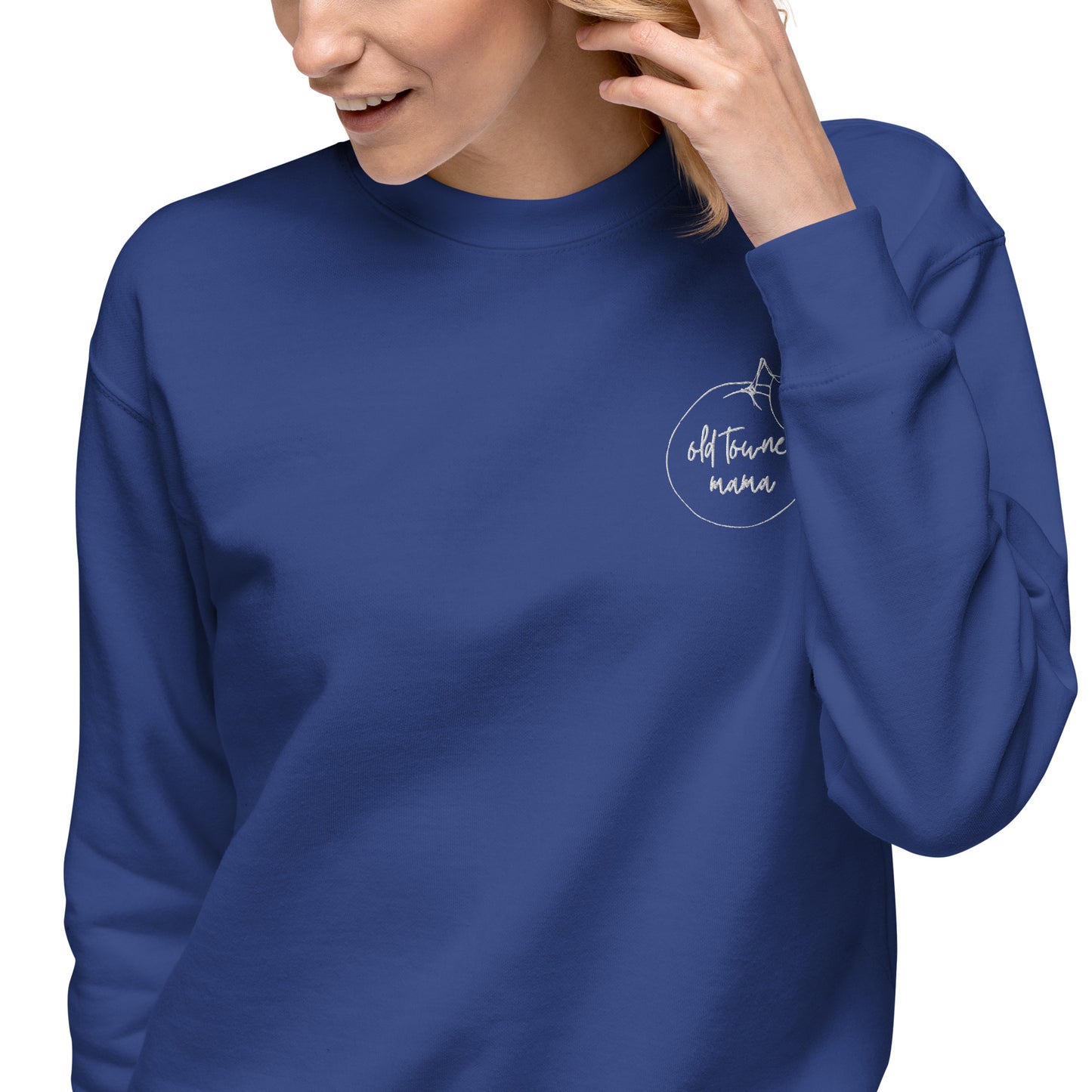 Old Towne Mama Embroidered Premium Sweatshirt