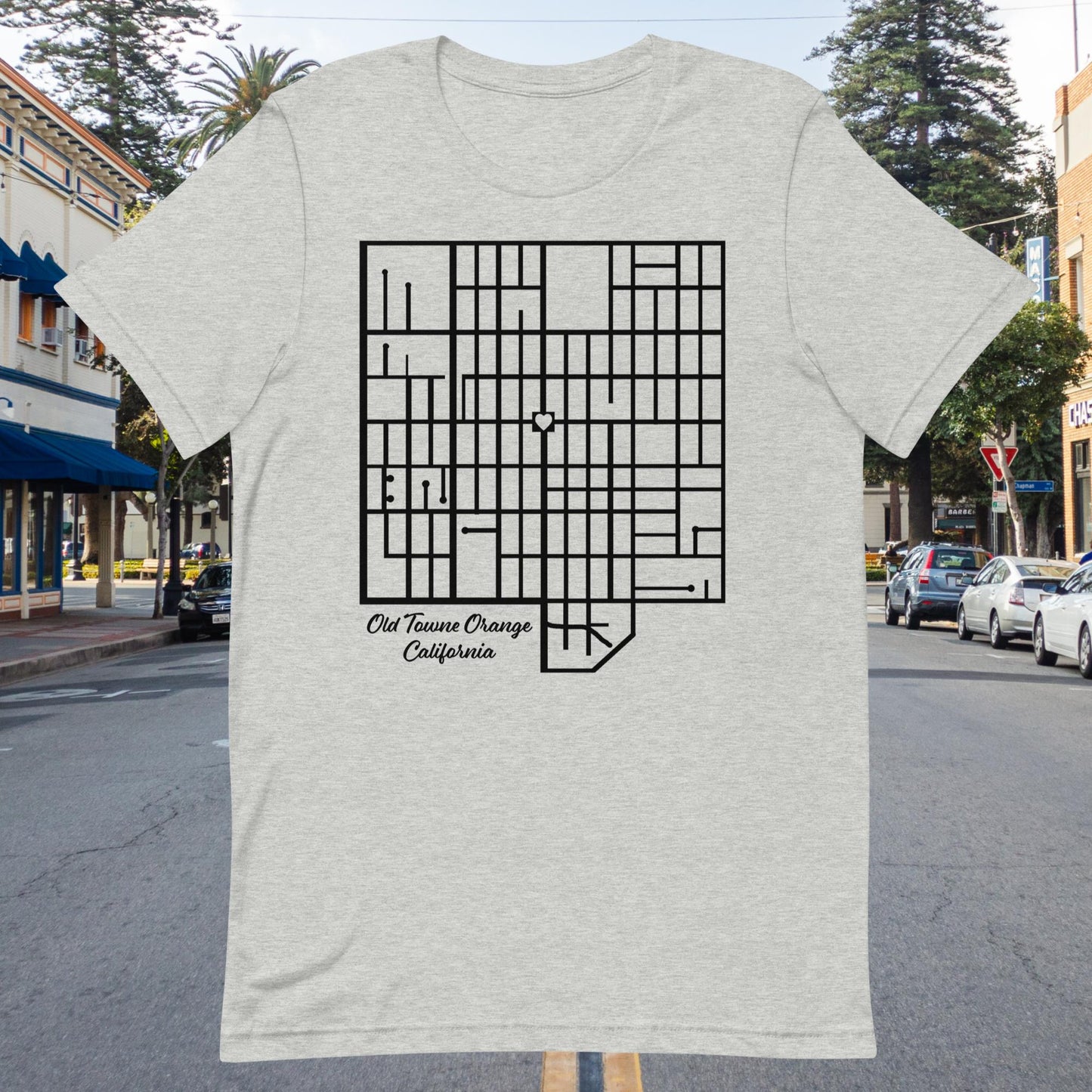 Old Towne Orange Map Men's Shirt