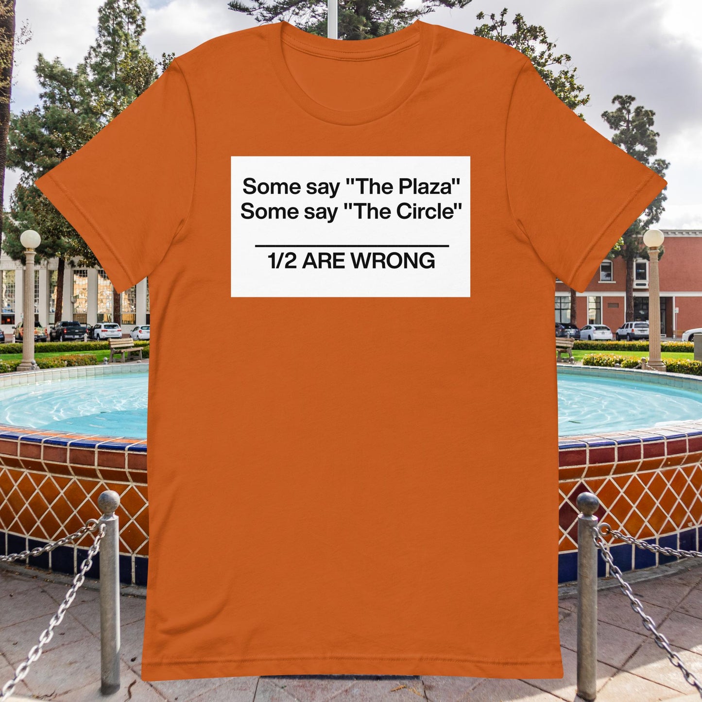 Some say "The Plaza" Some say "The Circle" Unisex t-shirt