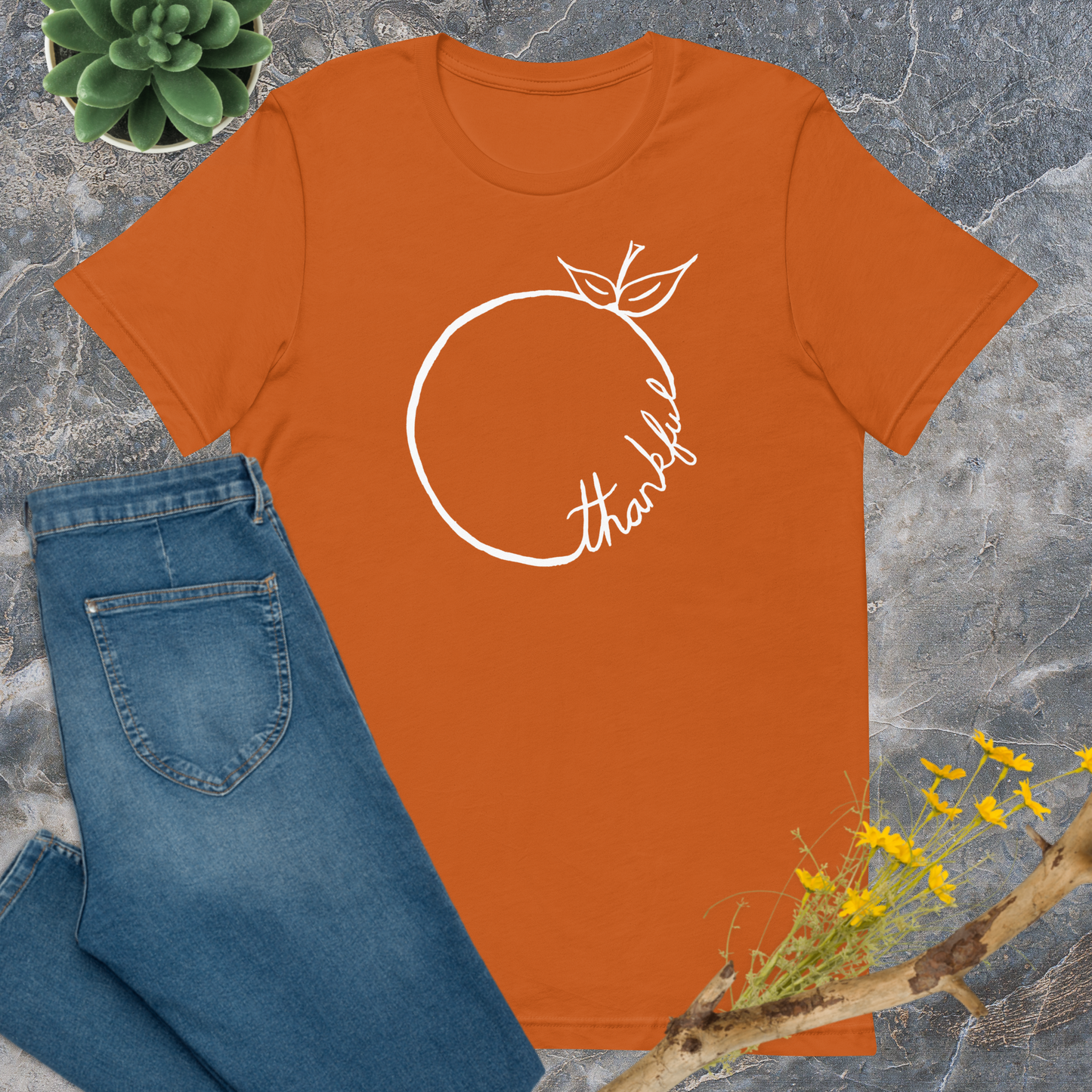 Thankful Orange t-shirt