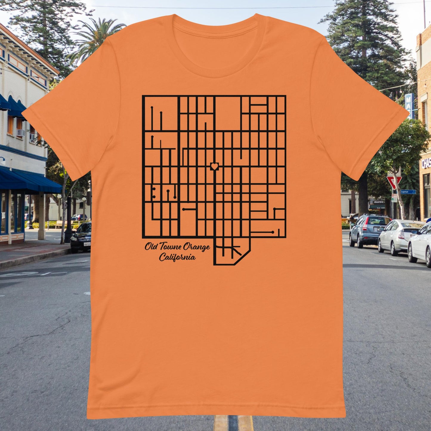 Old Towne Orange Map Men's Shirt