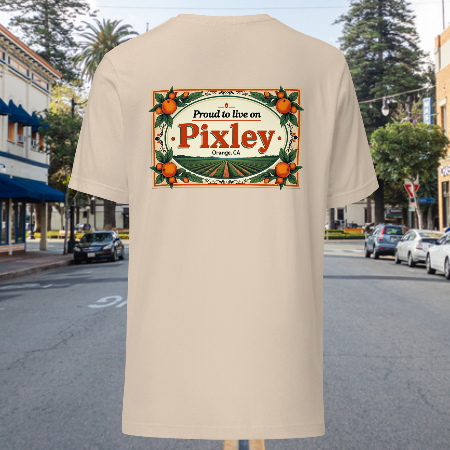 Proud to Live on Pixley Unisex t-shirt