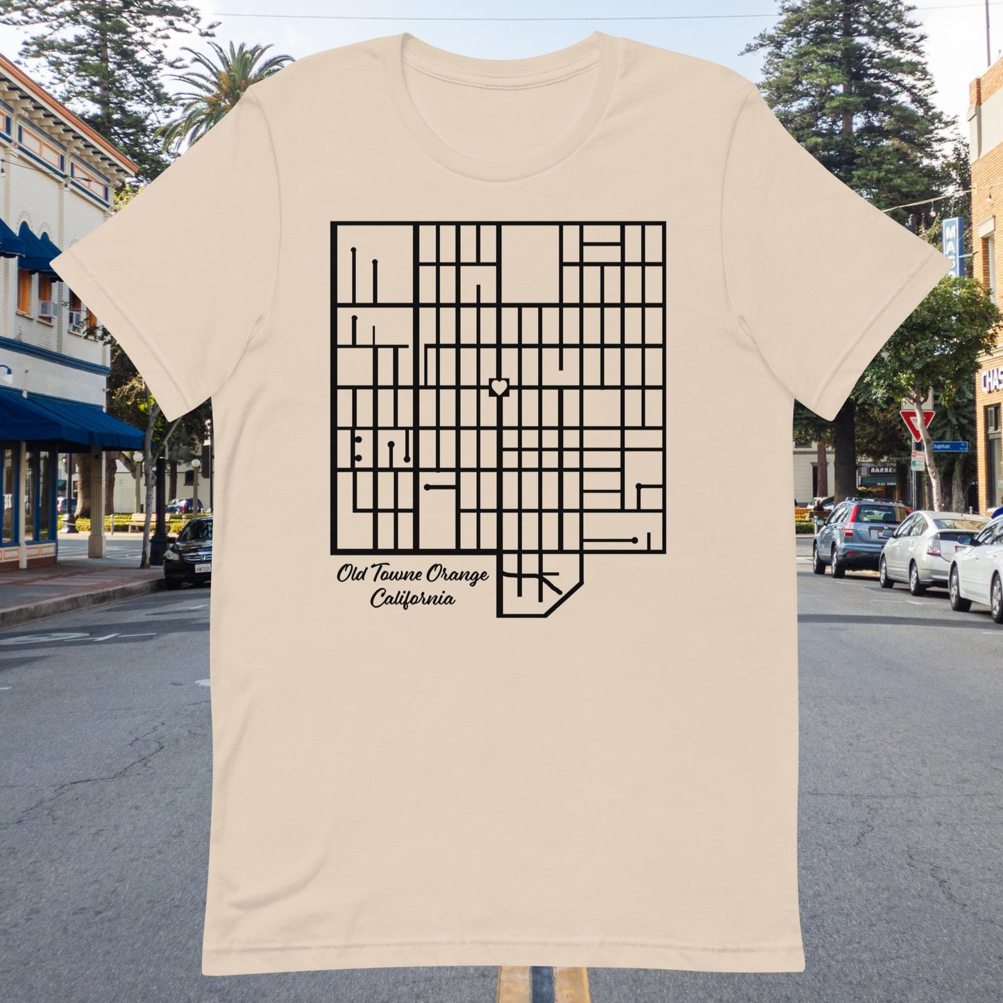 Old Towne Orange Map Men's Shirt