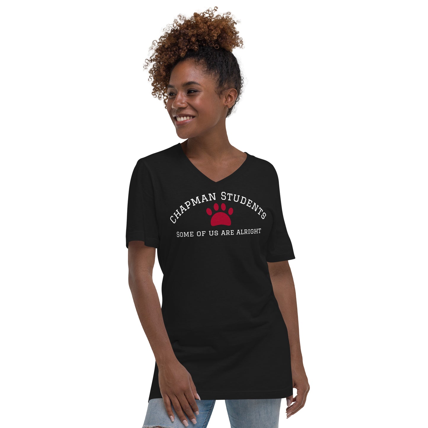 Chapman Students "Some of us are Alright" Short Sleeve V-Neck T-Shirt