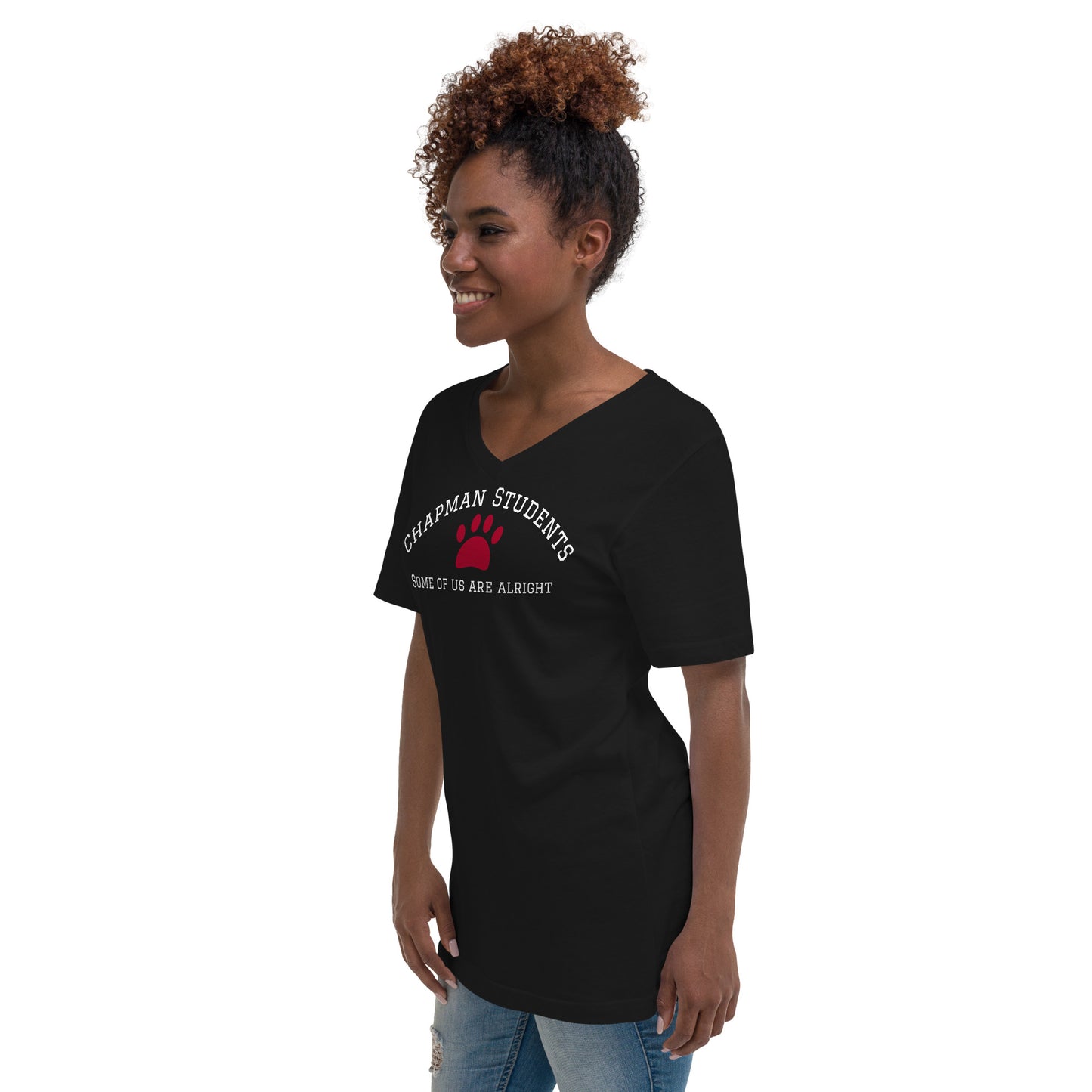 Chapman Students "Some of us are Alright" Short Sleeve V-Neck T-Shirt