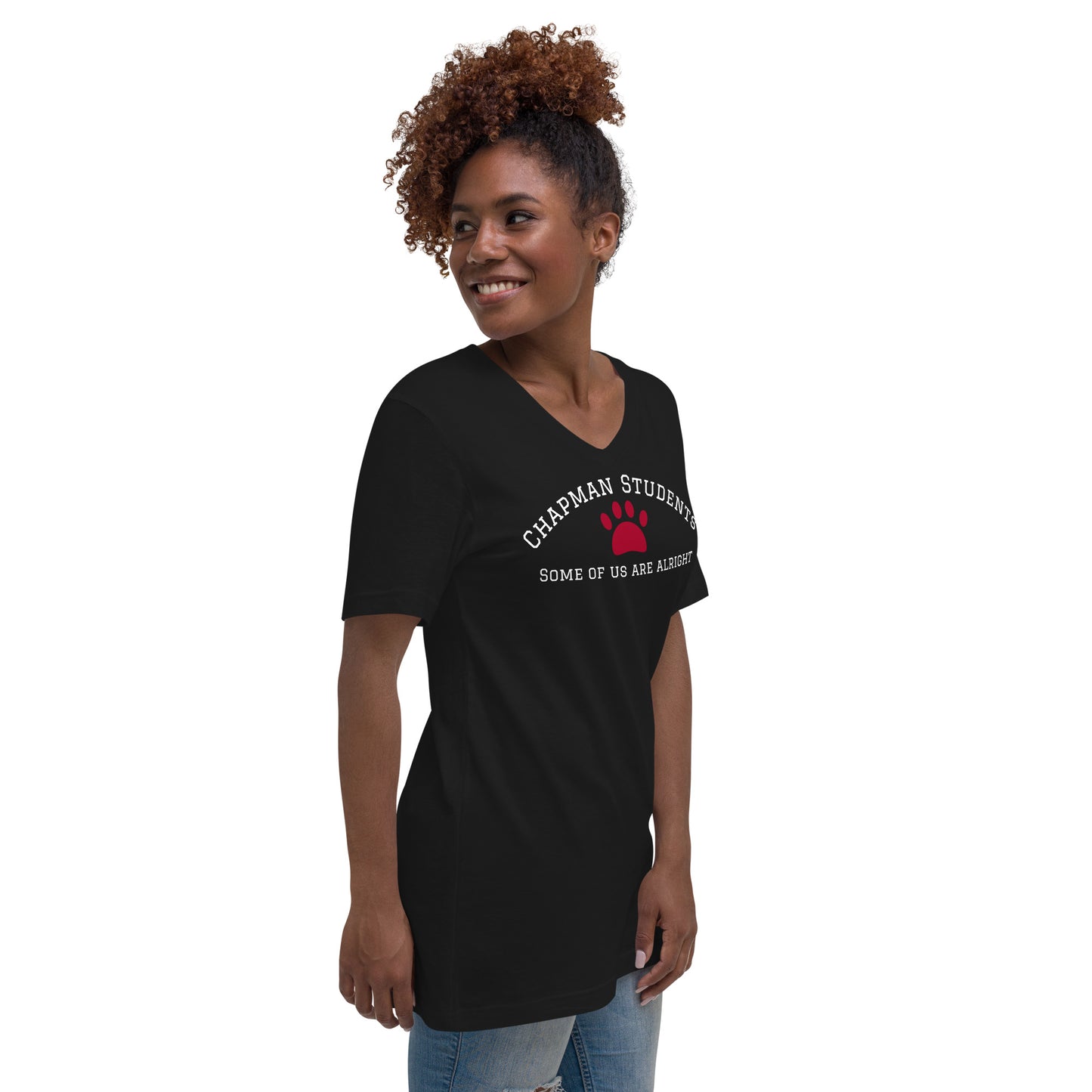 Chapman Students "Some of us are Alright" Short Sleeve V-Neck T-Shirt