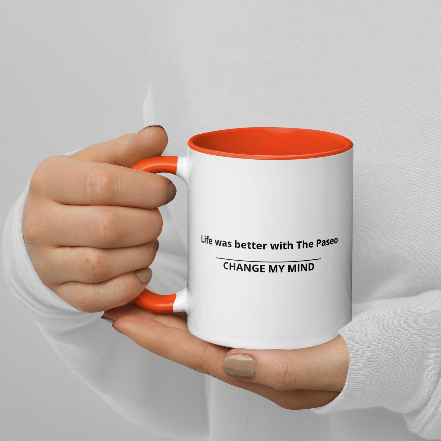 Life was better with the Paseo - Mug with Color Inside