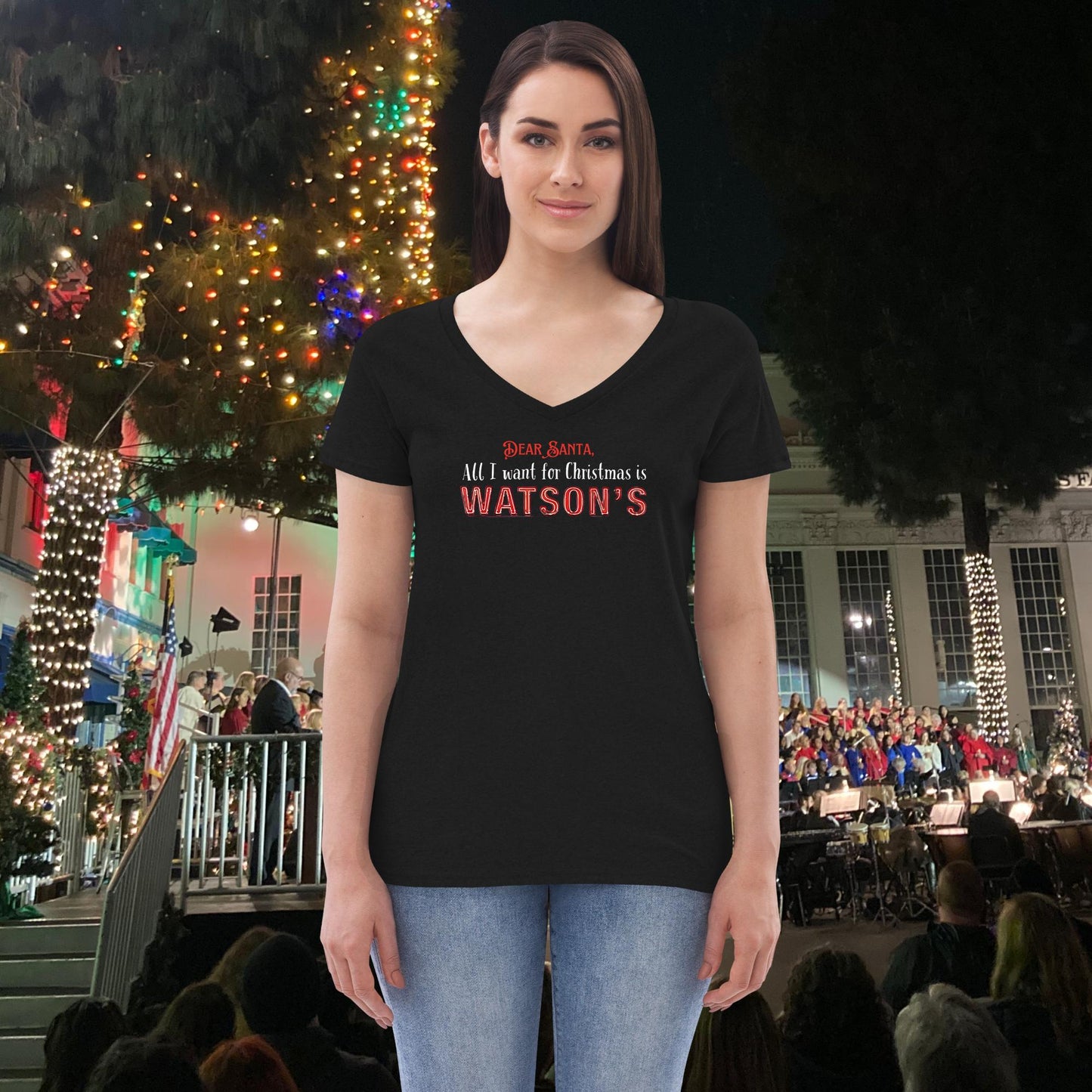 "All I want for Christmas is Watson's" Women's Shirt