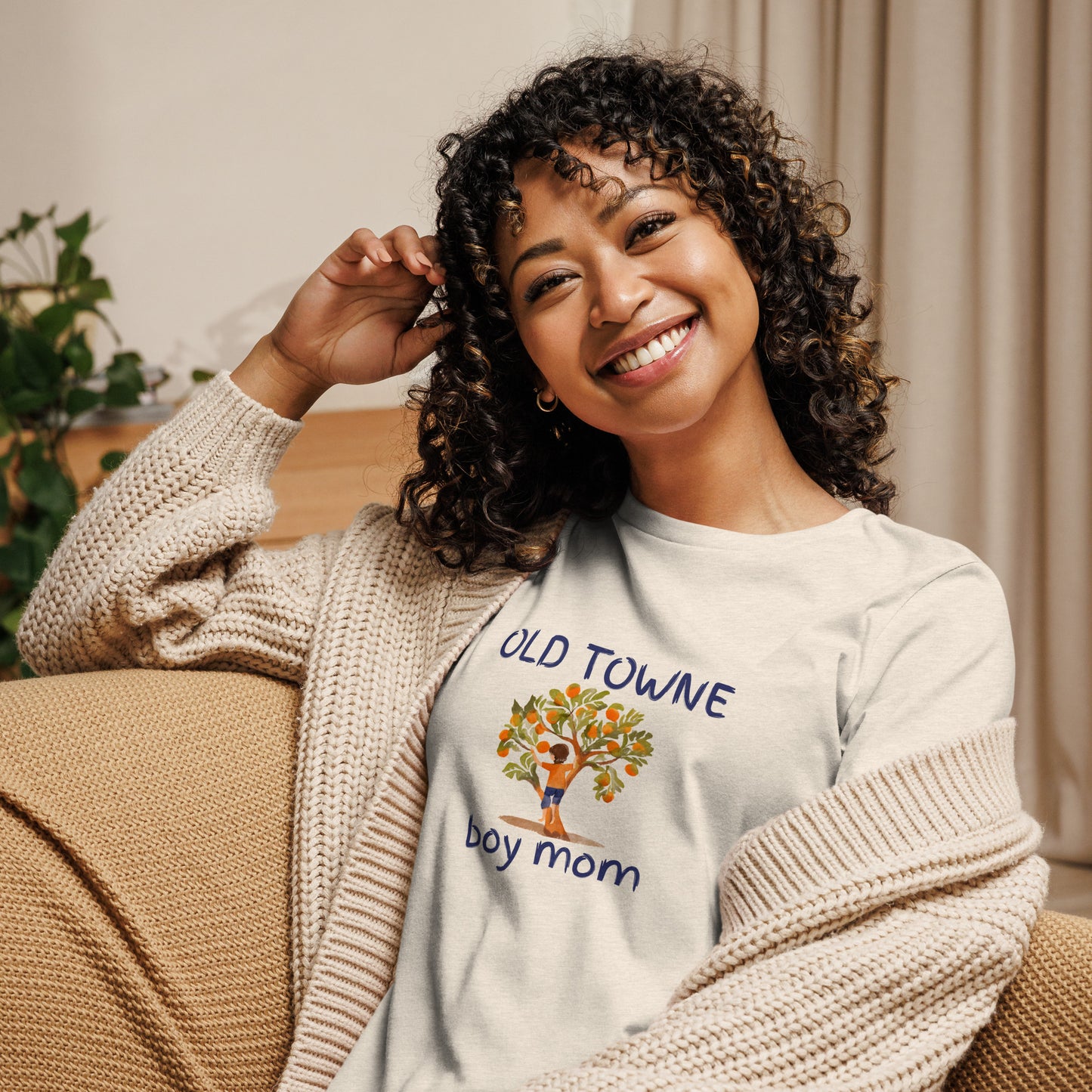 Old Towne Boy Mom Women's Relaxed T-Shirt