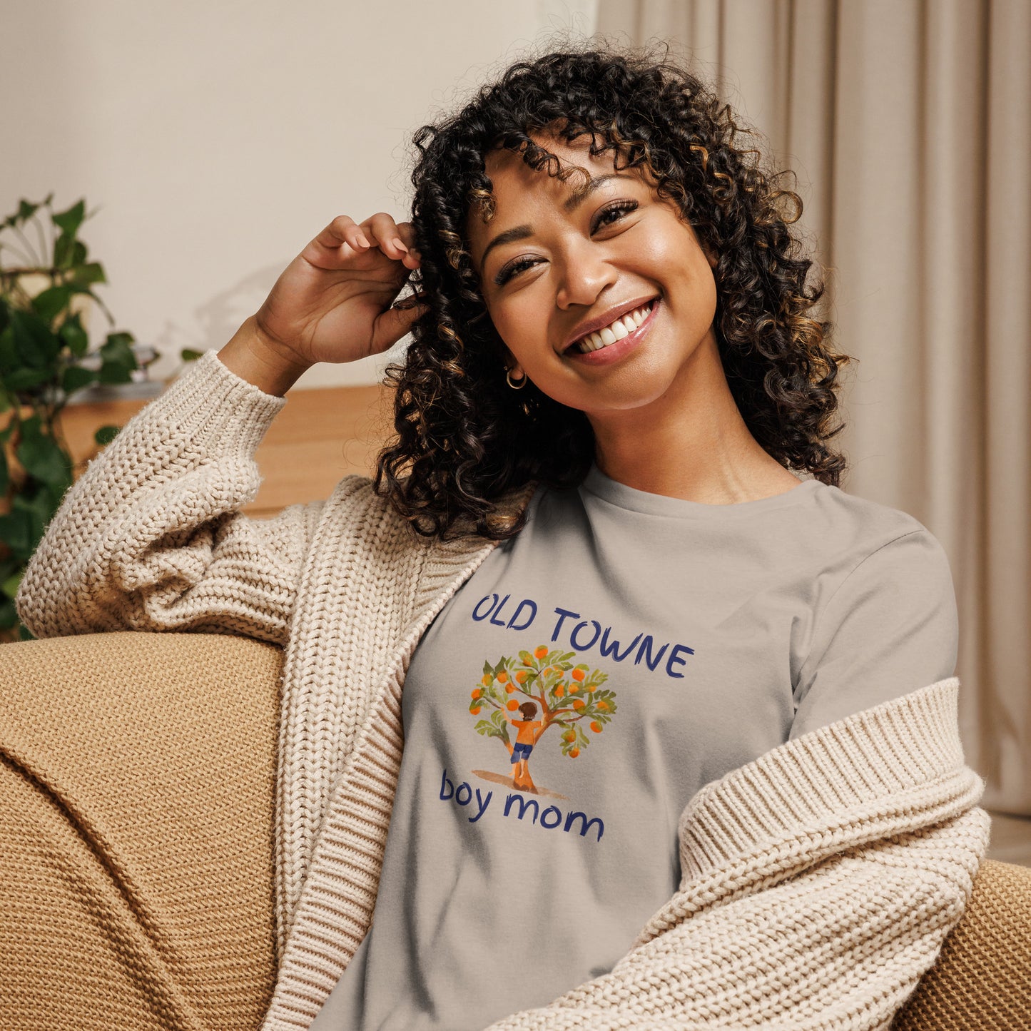 Old Towne Boy Mom Women's Relaxed T-Shirt
