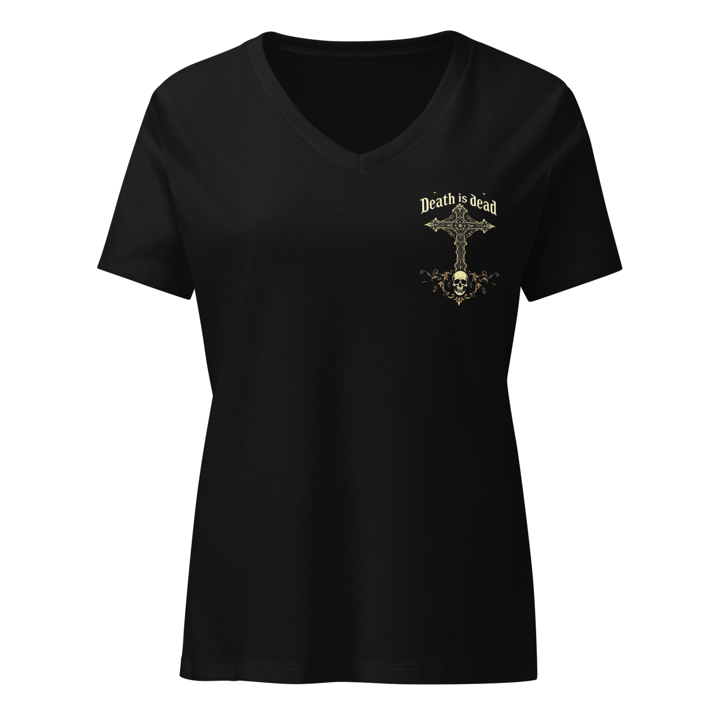 Death Is Dead – Love Won Tee Women's V-Neck T-Shirt