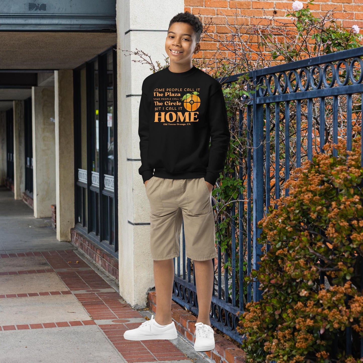 "The Plaza or The Circle I call it Home" Youth crewneck sweatshirt