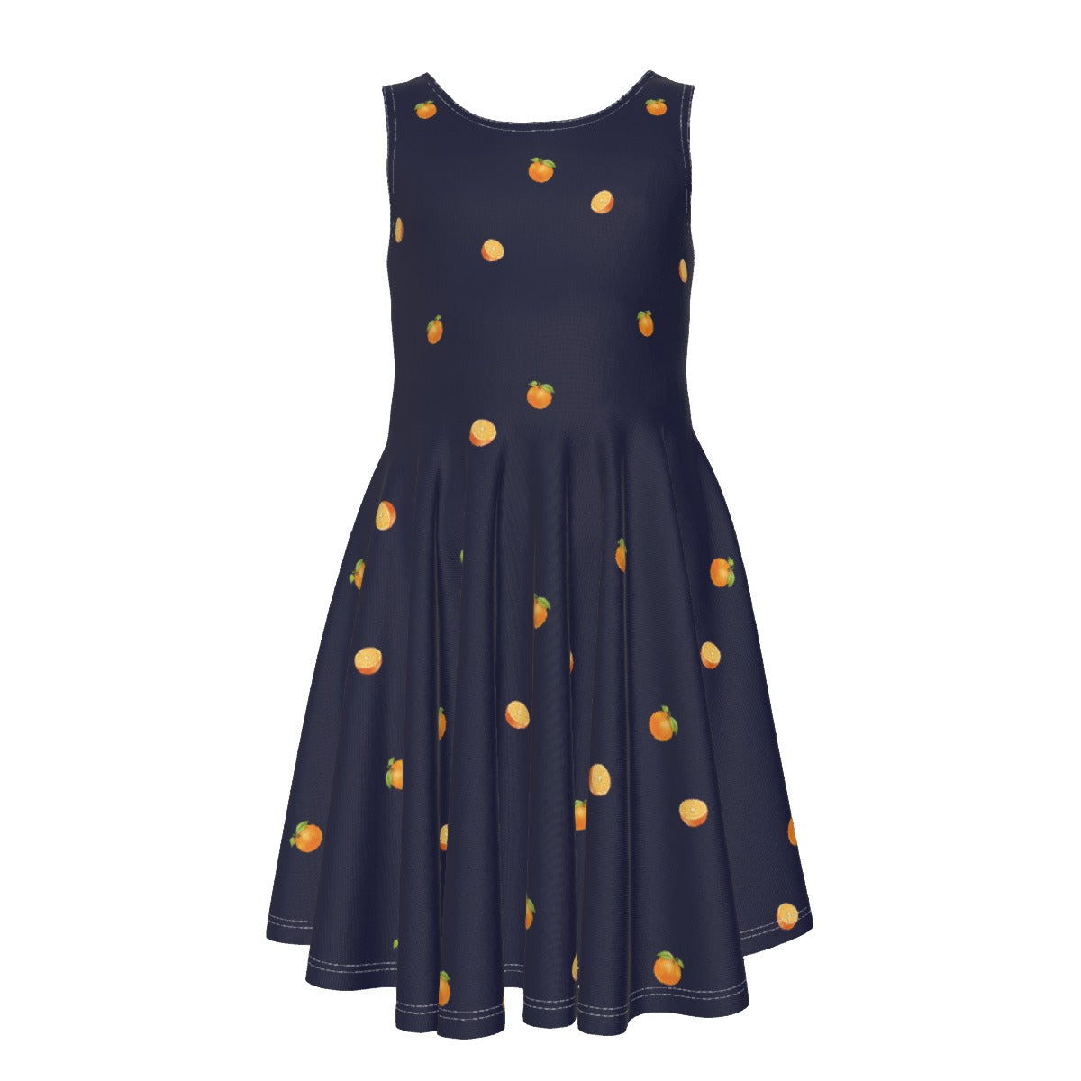 Simple Oranges Girl's Sleeveless Vest Dress