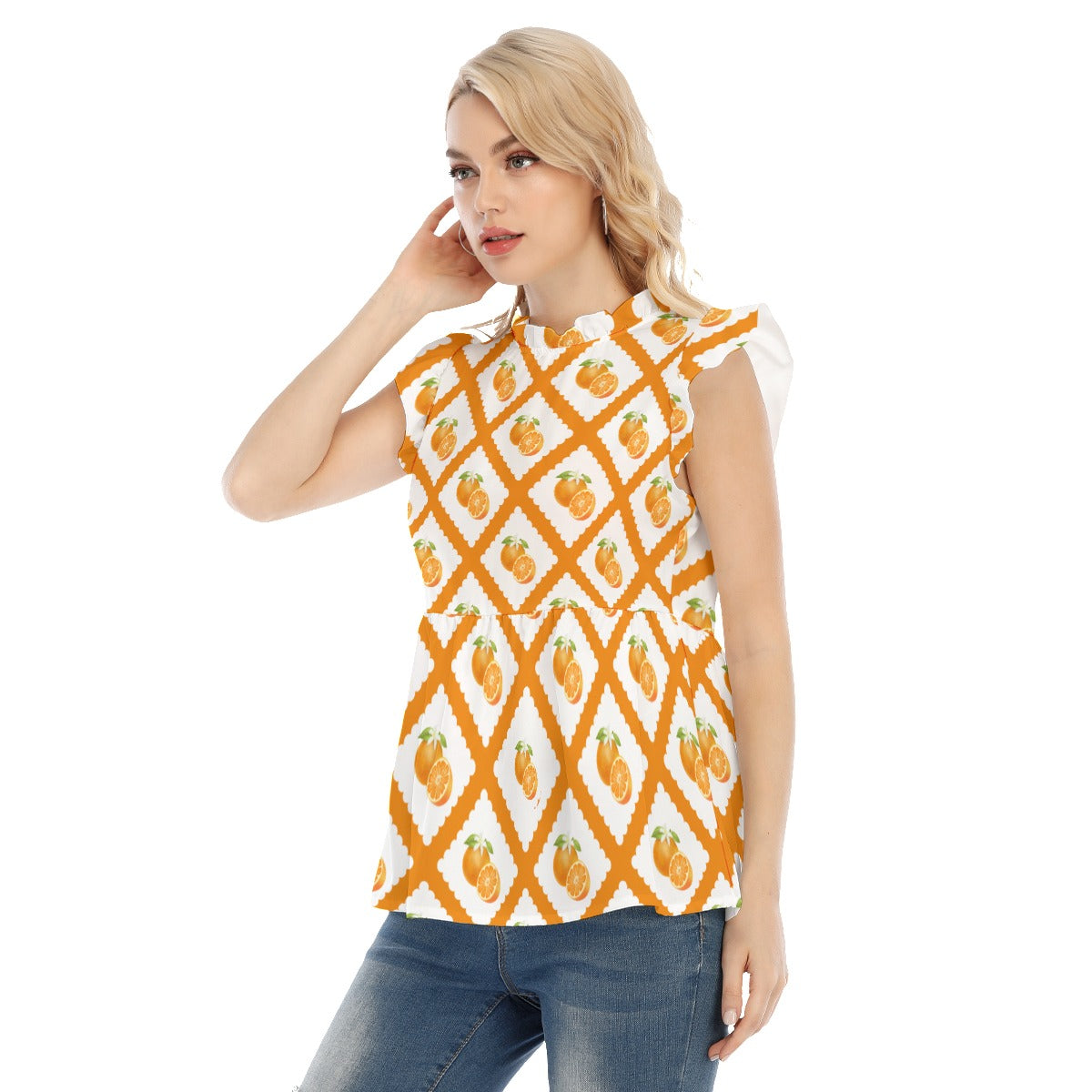 Orange Blossom Women's Blouse