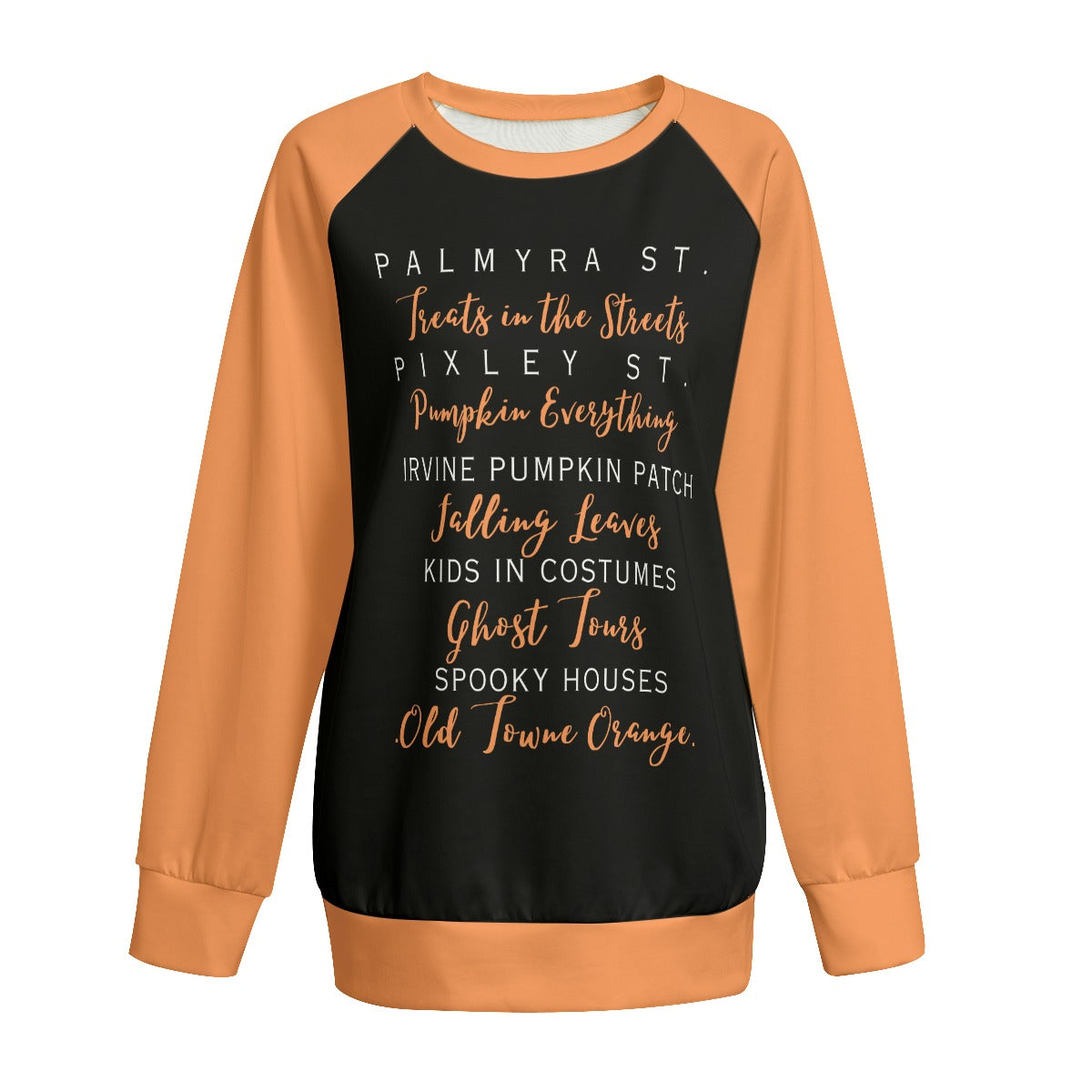 Fall in Old Towne Orange Women's Sweatshirt With Raglan Sleeve | Interlock