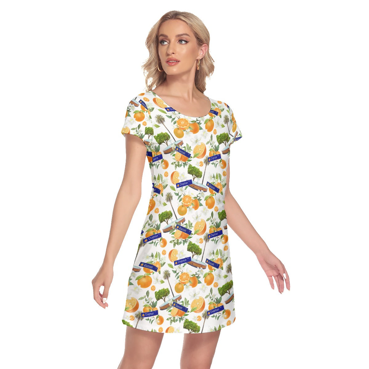Old Towne Orange Dress Ladies Dress