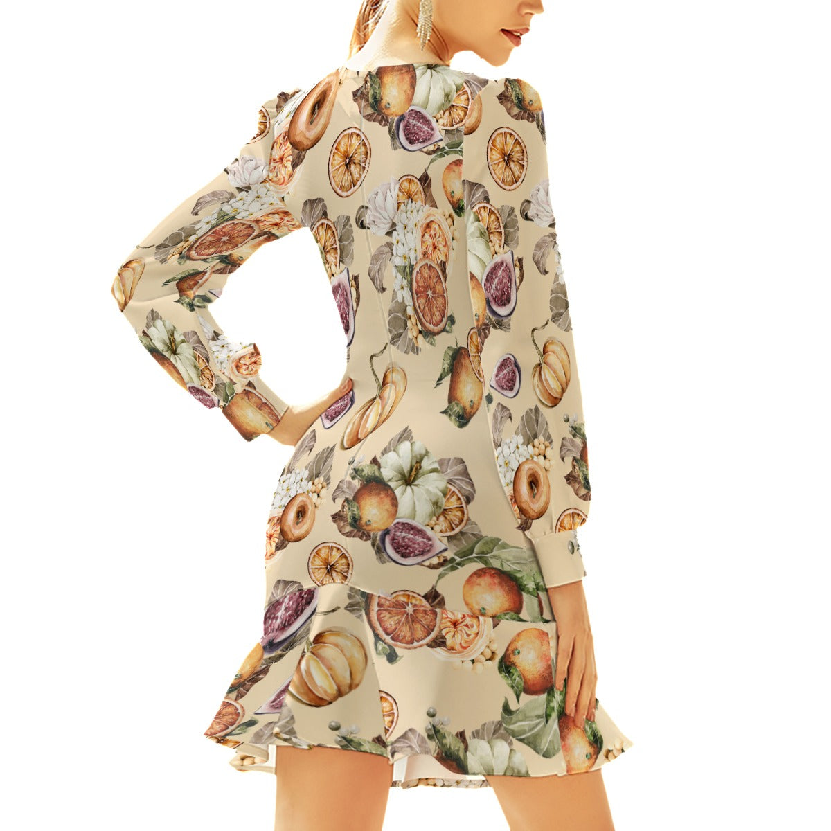 Miss Old Towne Orange Fall Short Dress