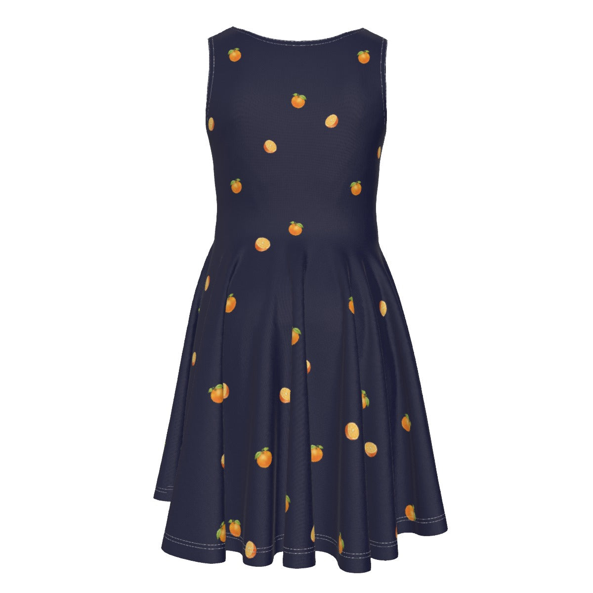 Simple Oranges Girl's Sleeveless Vest Dress
