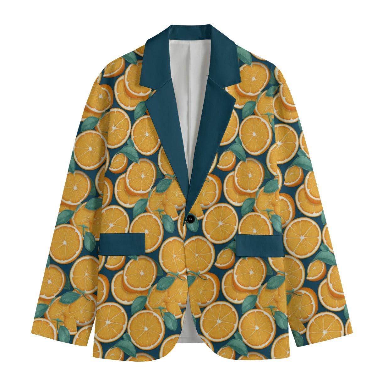 "The Garrett" All-Over Print Men's Casual Flat Lapel Collar Blazer