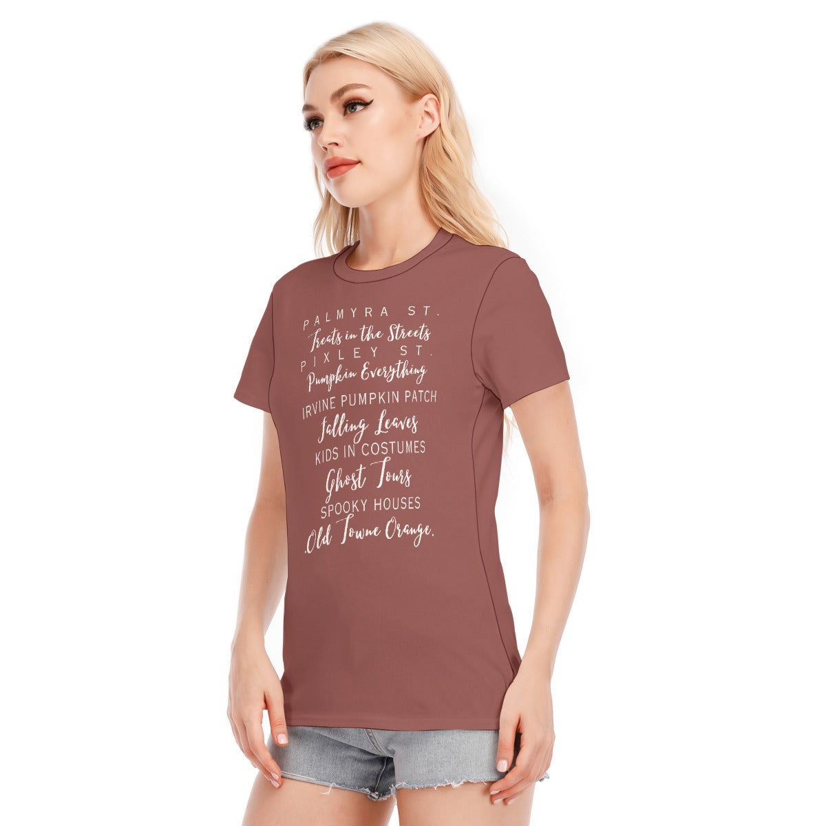 Fall in Old Towne Orange T-Shirt - Mauve