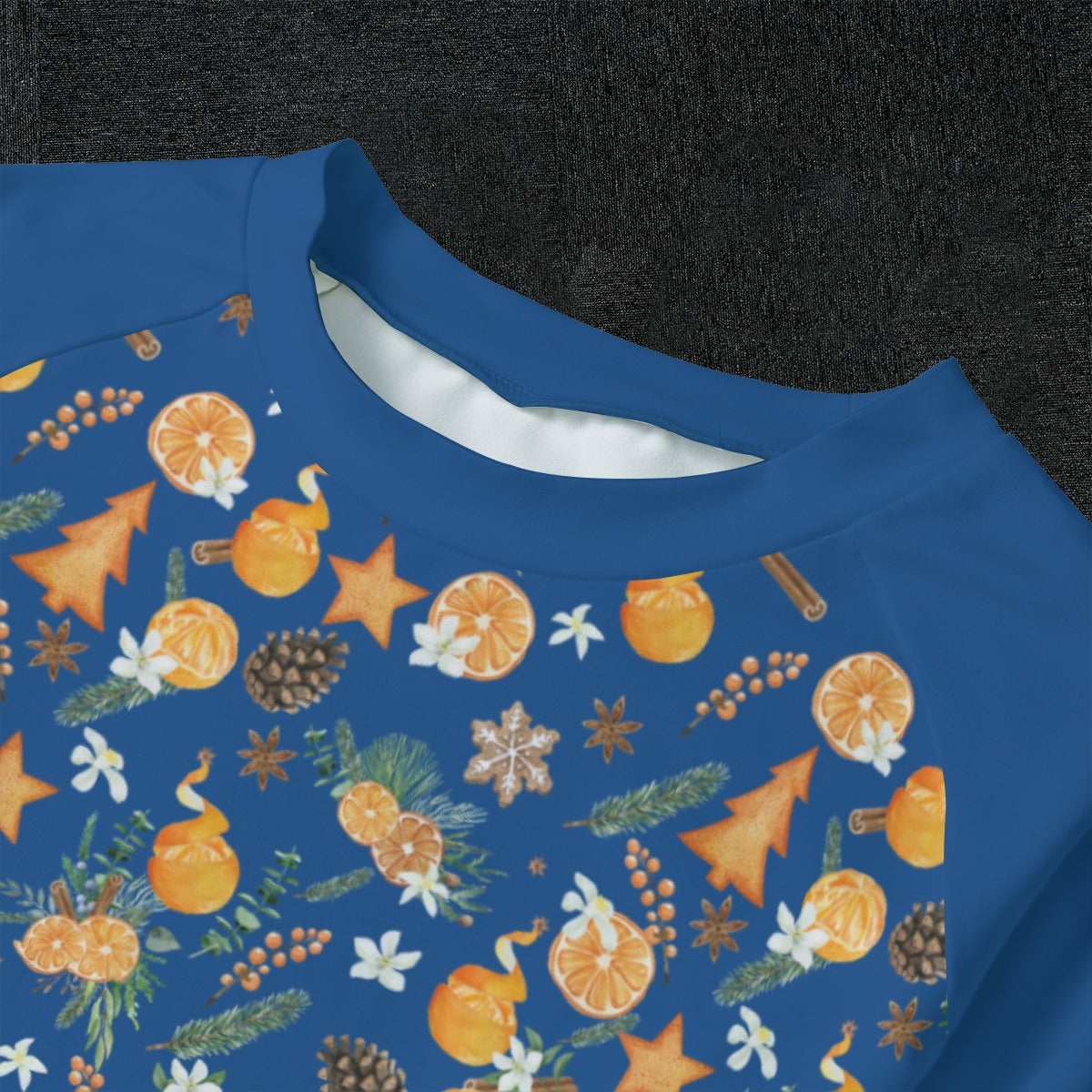 Christmas Citrus Kid's Pajamas - Blue