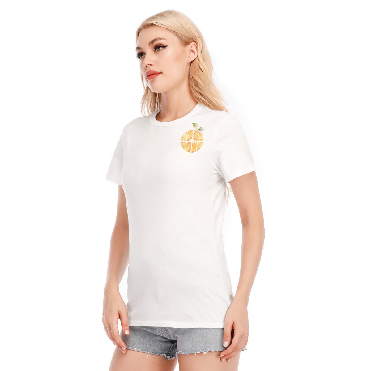 Orange Towne Map Women's Round Neck T-Shirt