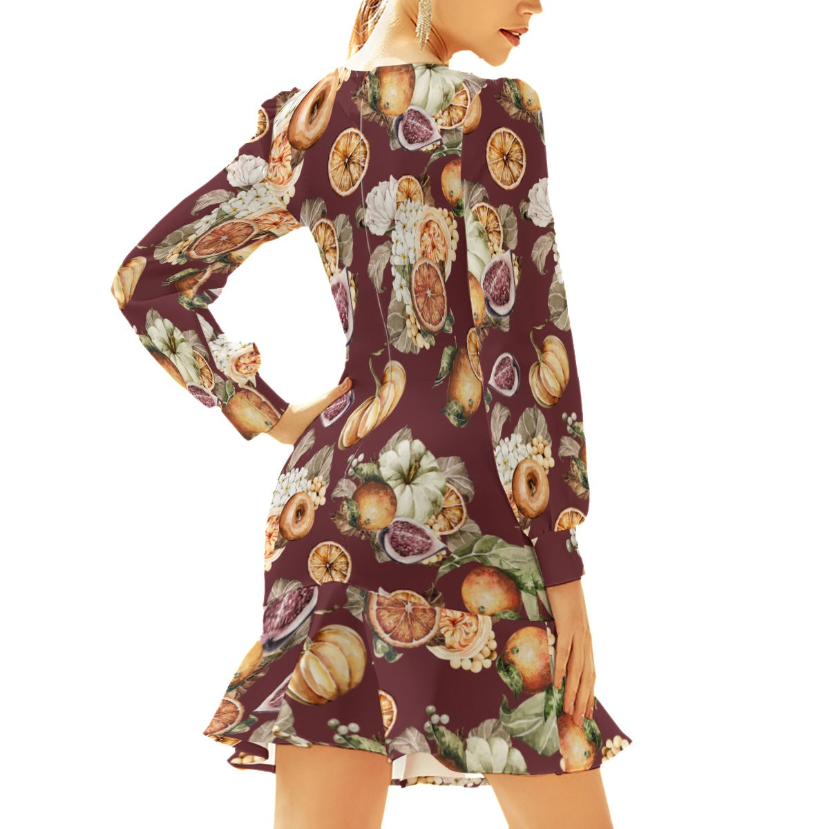 Miss Old Towne Orange Fall Short Dress