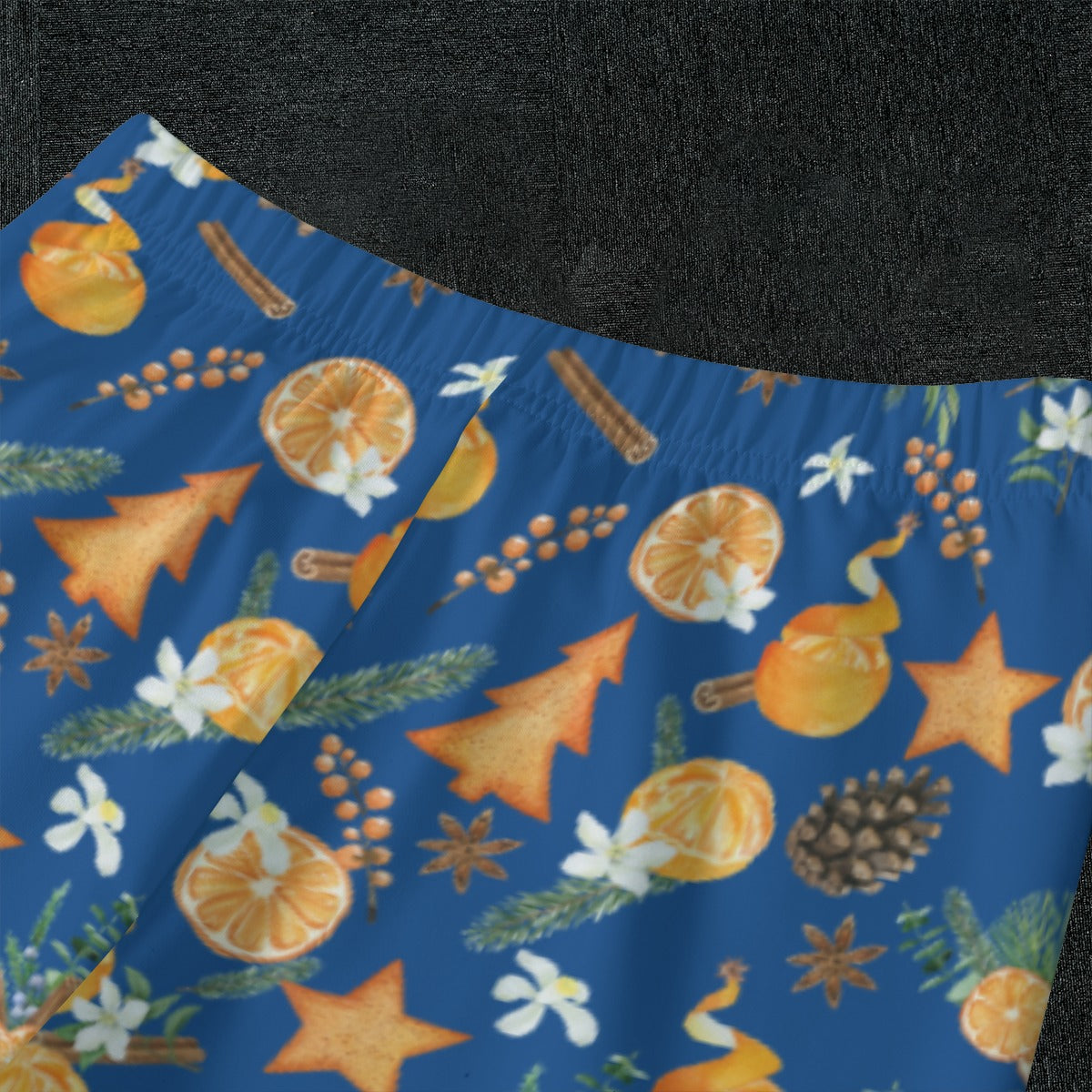 Christmas Citrus Kid's Pajamas - Blue