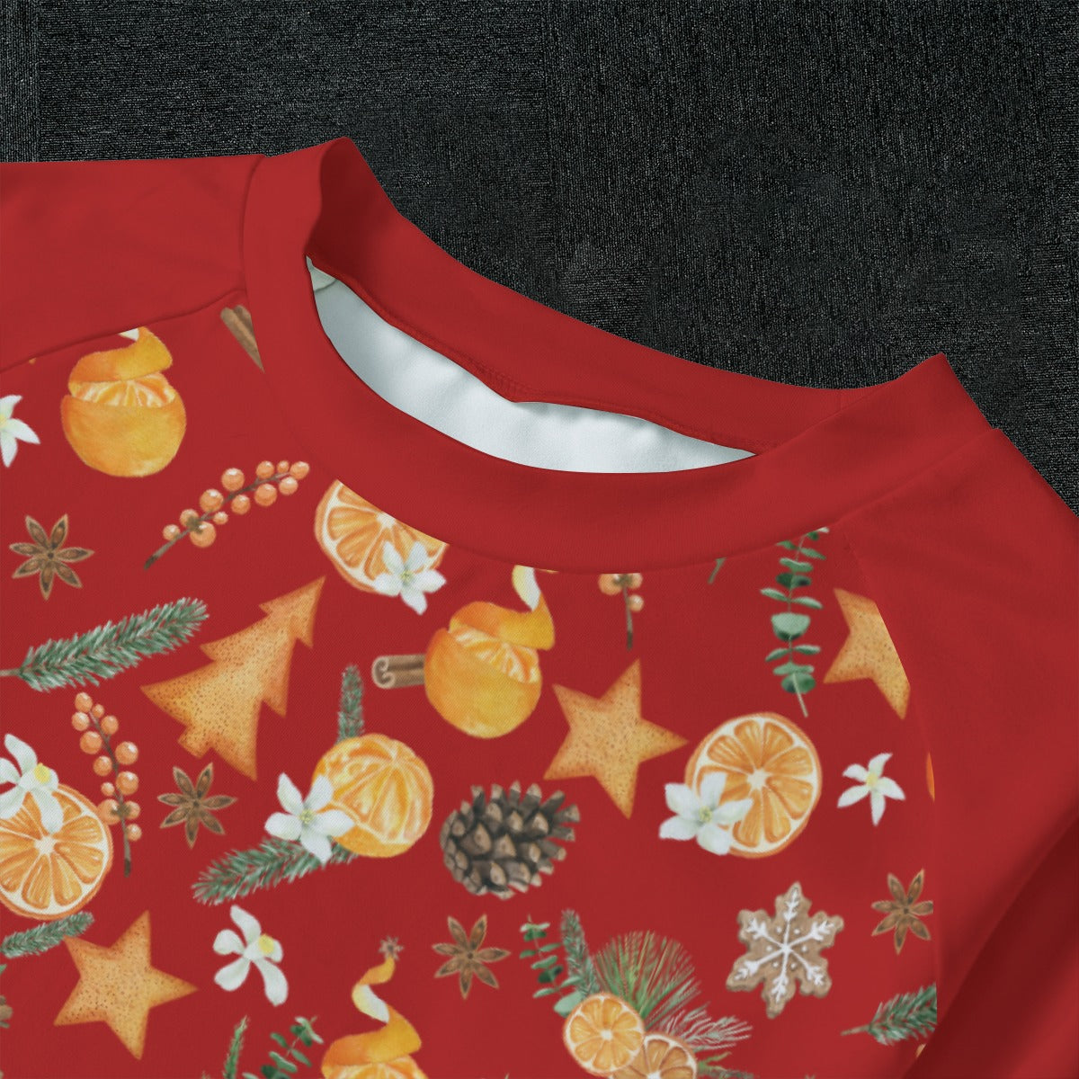 Christmas Citrus Kid's Pajamas - Red