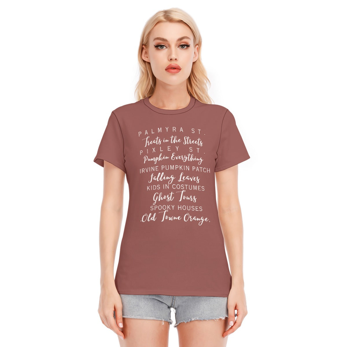 Fall in Old Towne Orange T-Shirt - Mauve