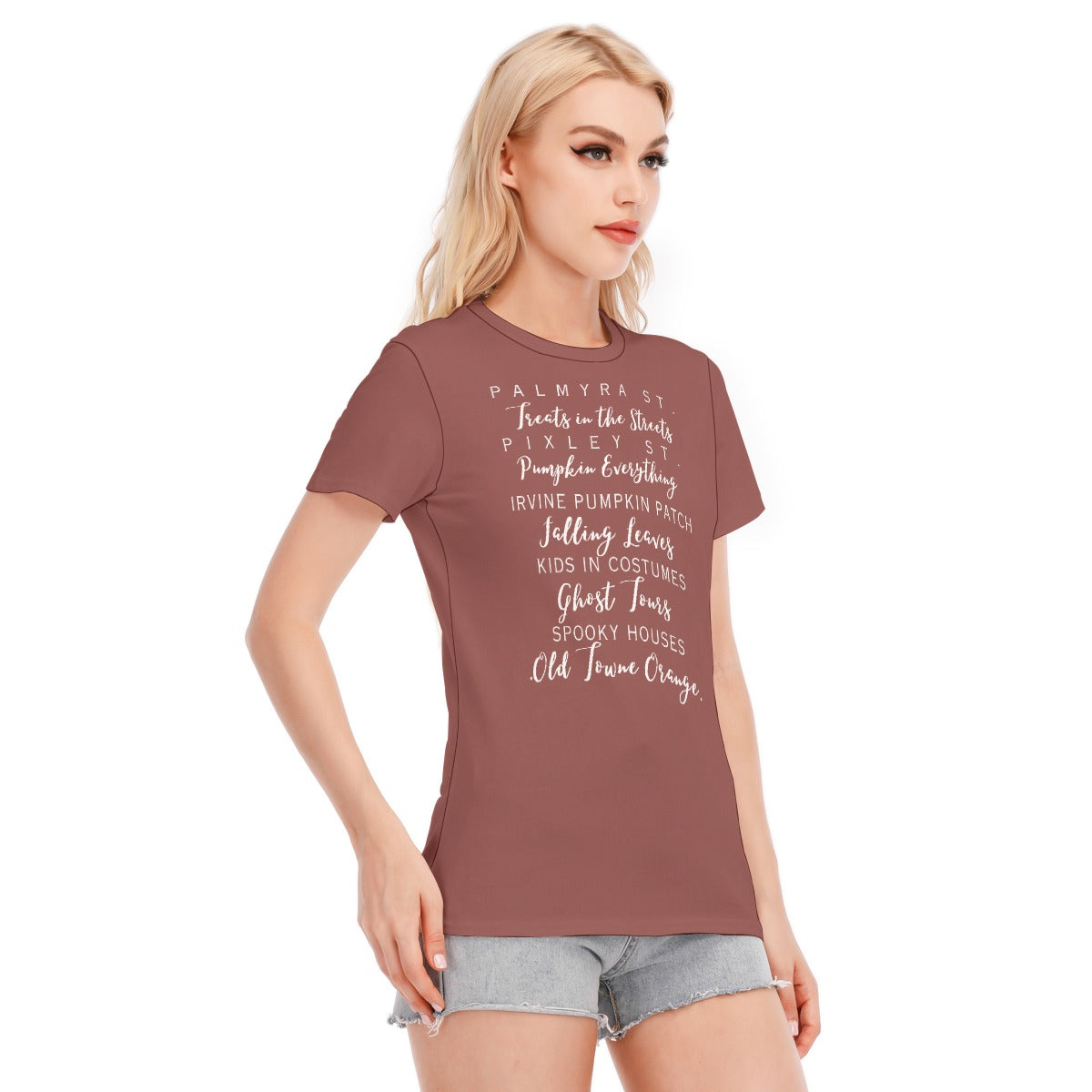 Fall in Old Towne Orange T-Shirt - Mauve