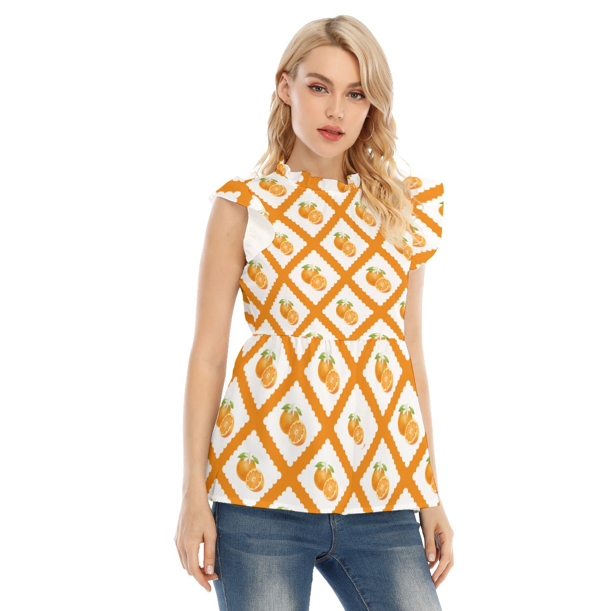 Orange Blossom Women's Blouse