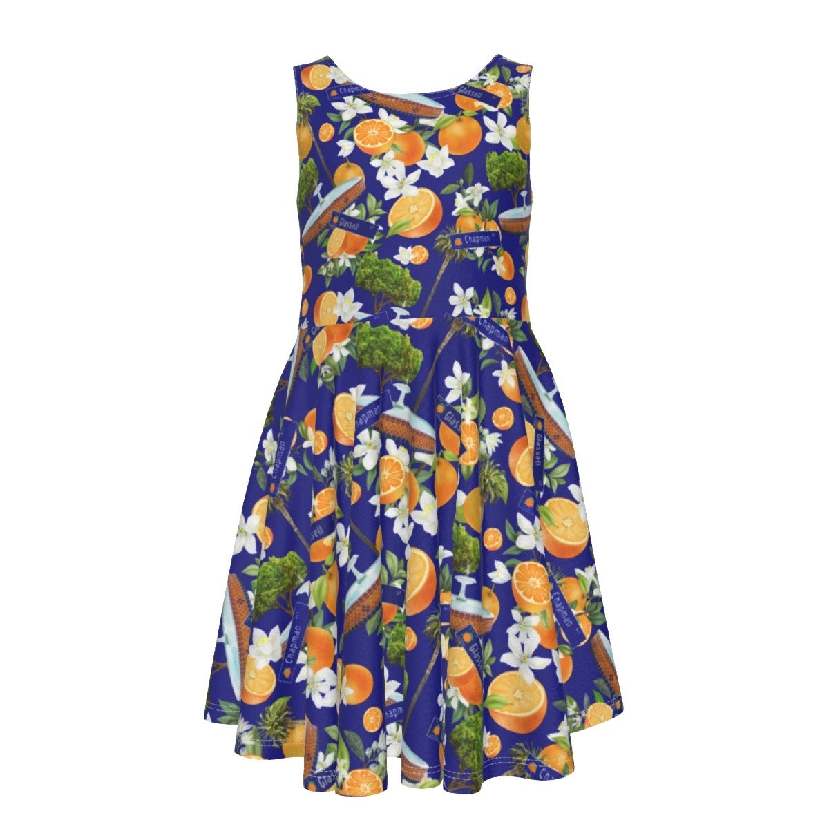 Old Towne Orange Kid's Sleeveless Dress