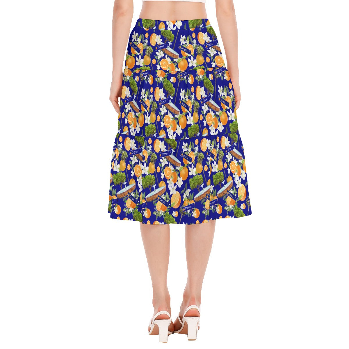 Old Towne Orange Breezy Chiffon Skirt