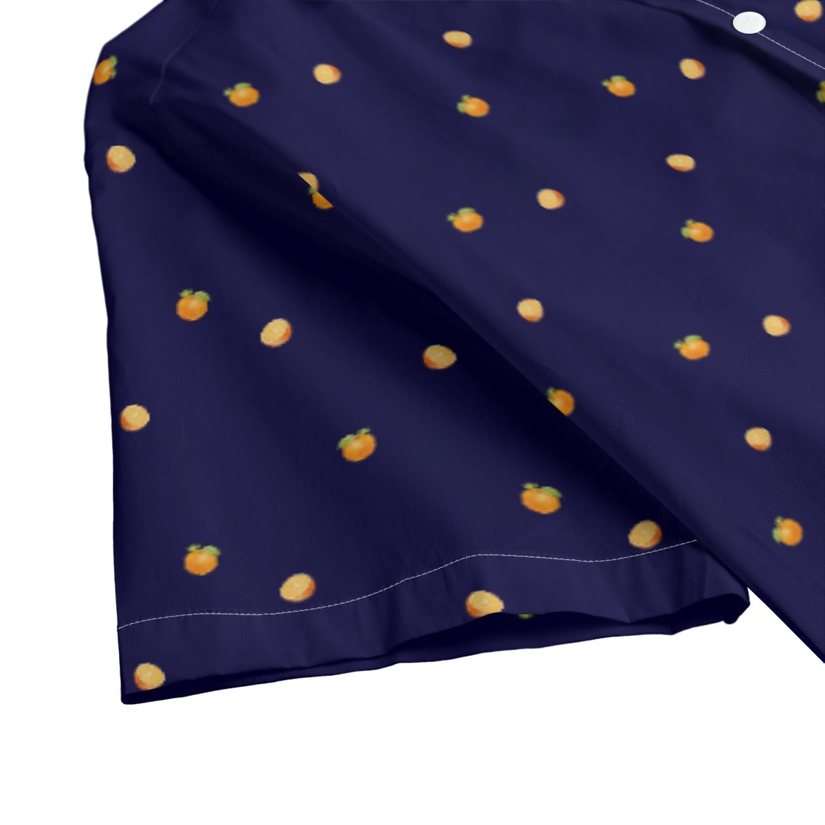Orange Simple Life Men's Shirt With Button Closure - Cotton poplin