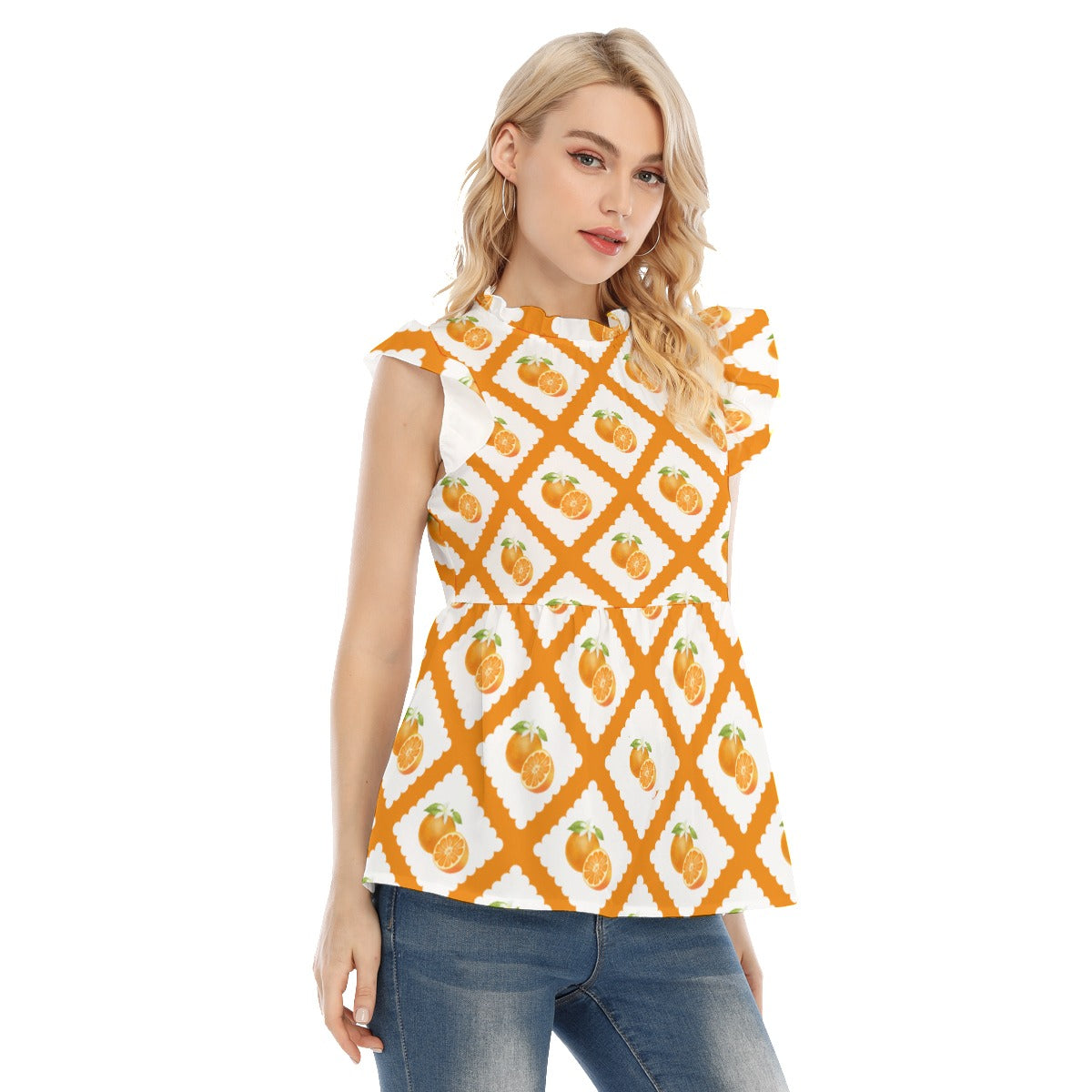 Orange Blossom Women's Blouse