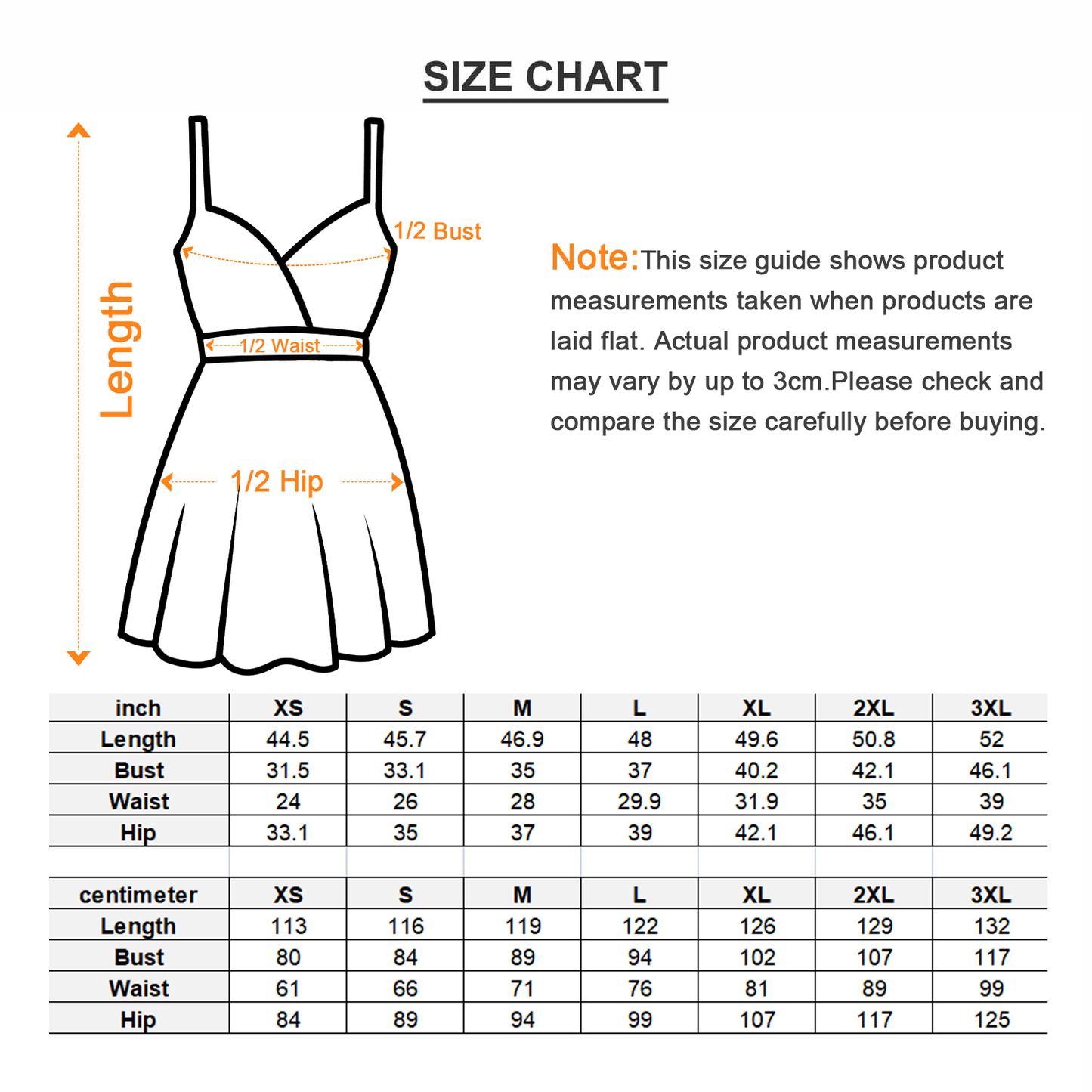 Summer Oranges Women's Cami Dress