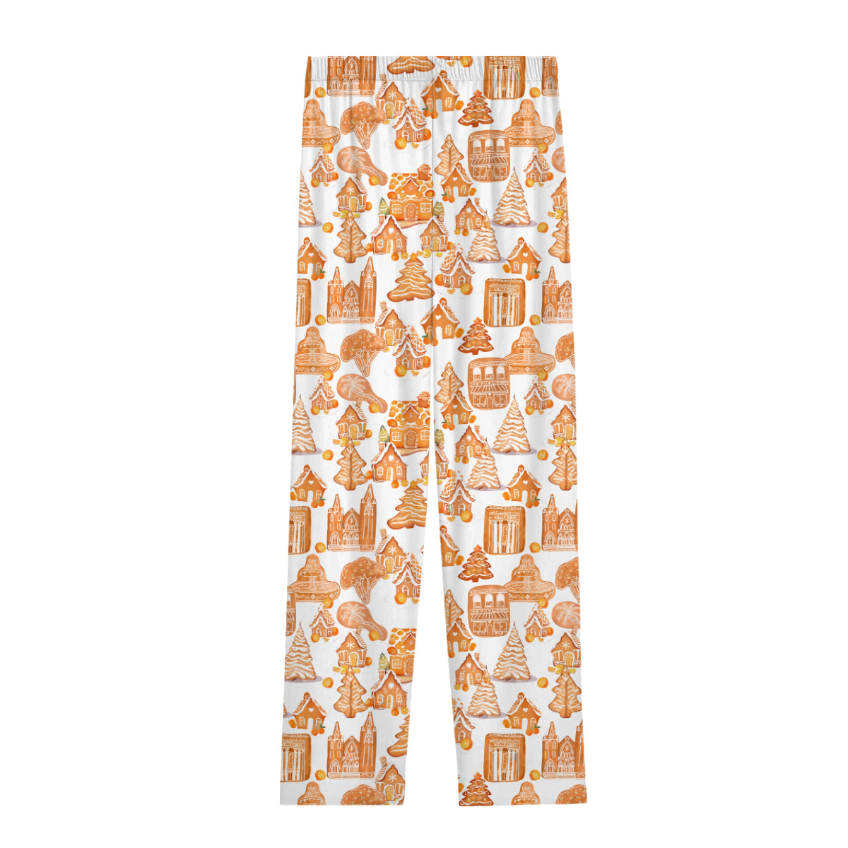 Old Towne Orange Gingerbread Village Pajama Pants