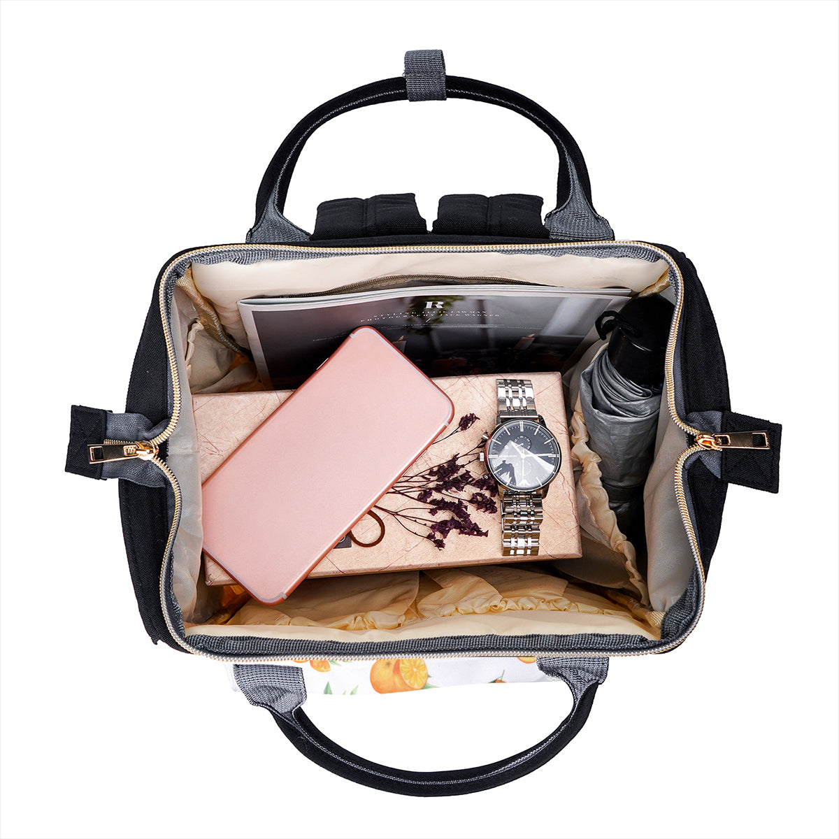 Squeezeable Citrus Baby Diaper Bag
