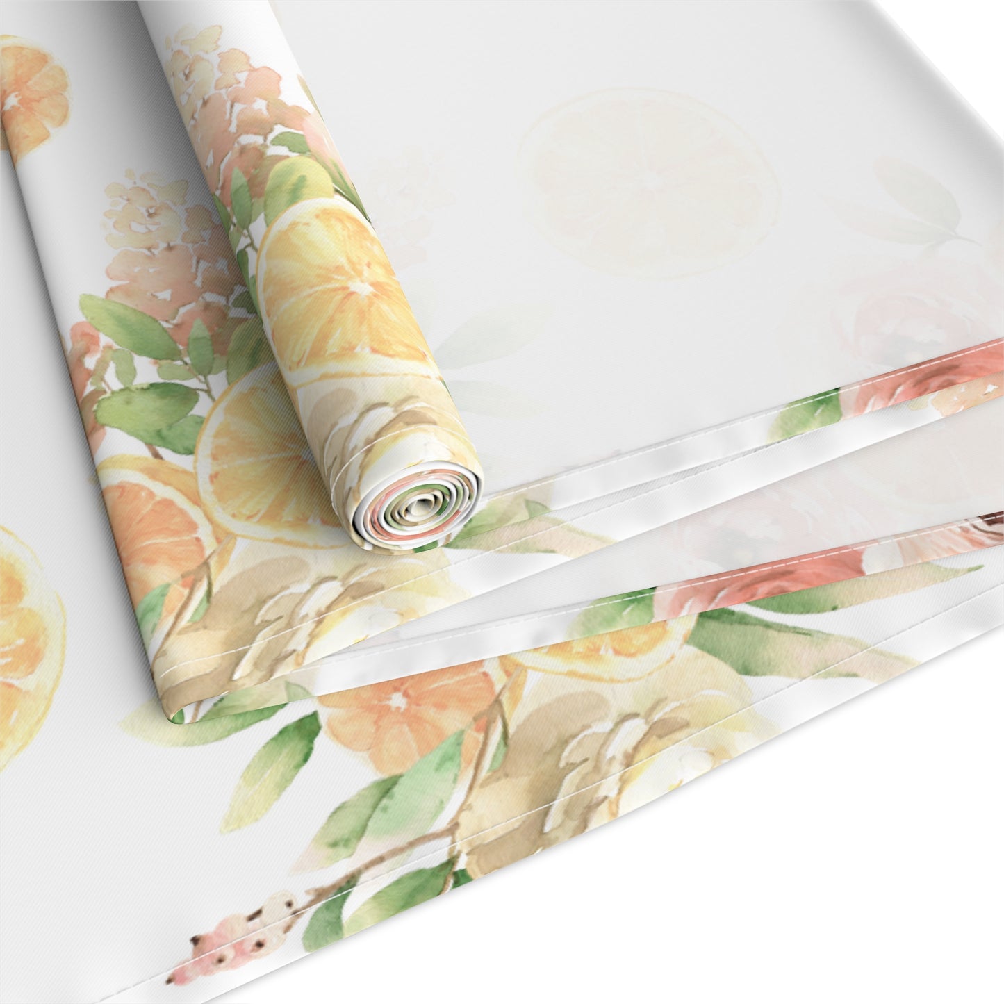 Spring Oranges Table Runner (Cotton, Poly)