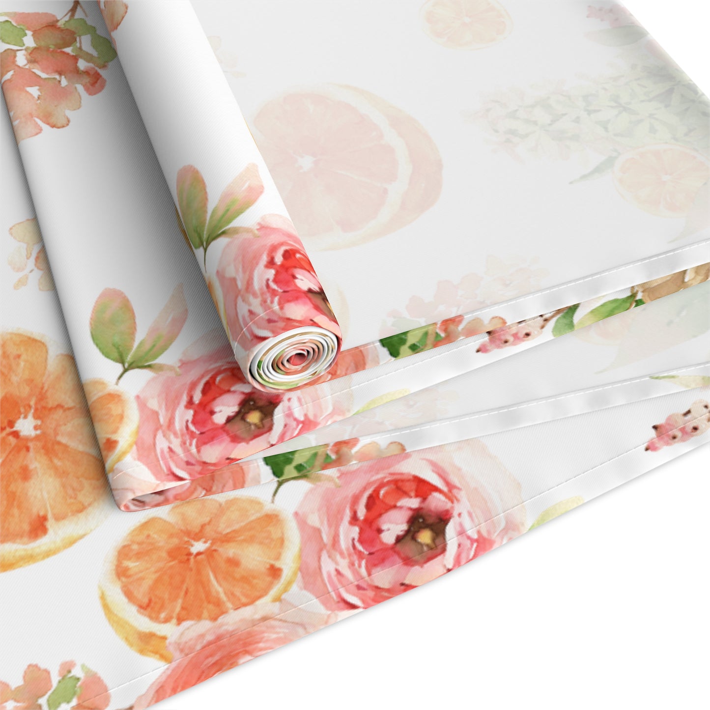 Spring Oranges Table Runner (Cotton, Poly)