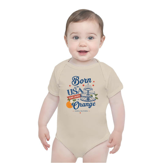 Born in the USA, Homegrown in Orange Baby Onesie