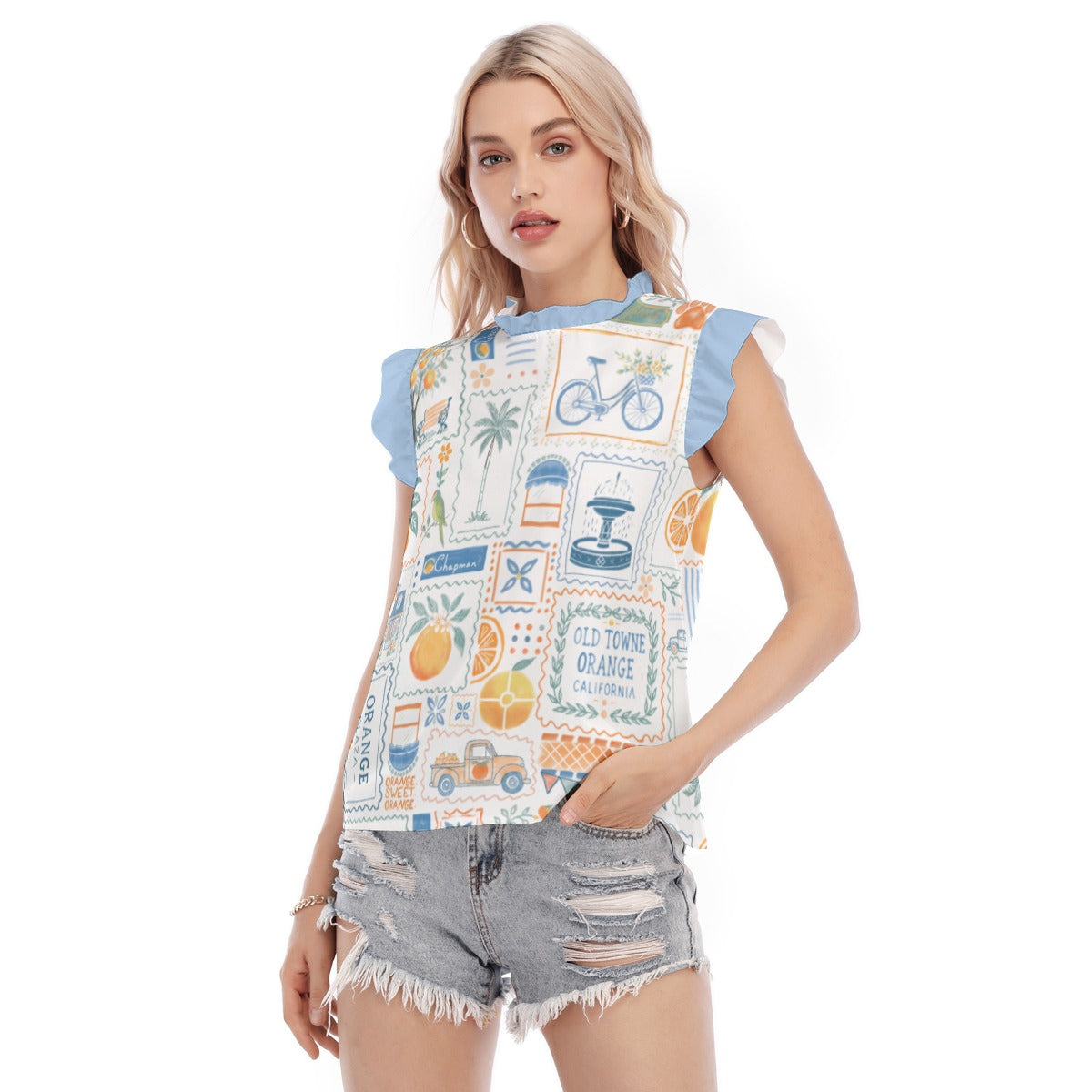 La Dolce Orange Bella Blouse