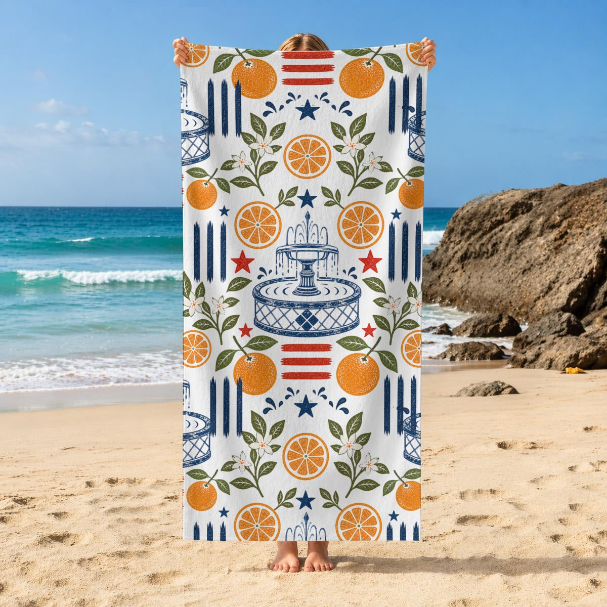 Old Towne Summer Beach Towel